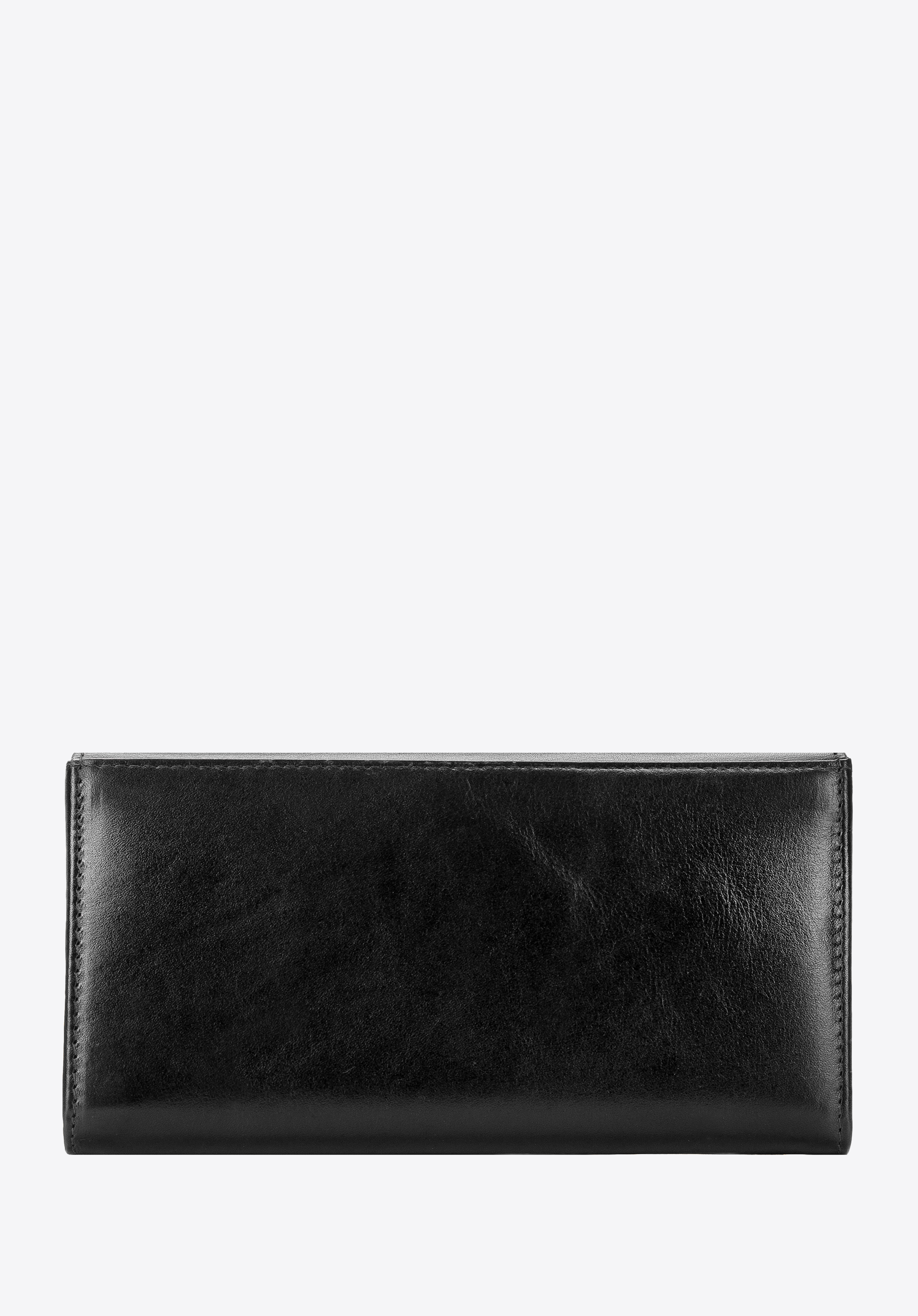 Damski portfel skórzany z obszyciem duży