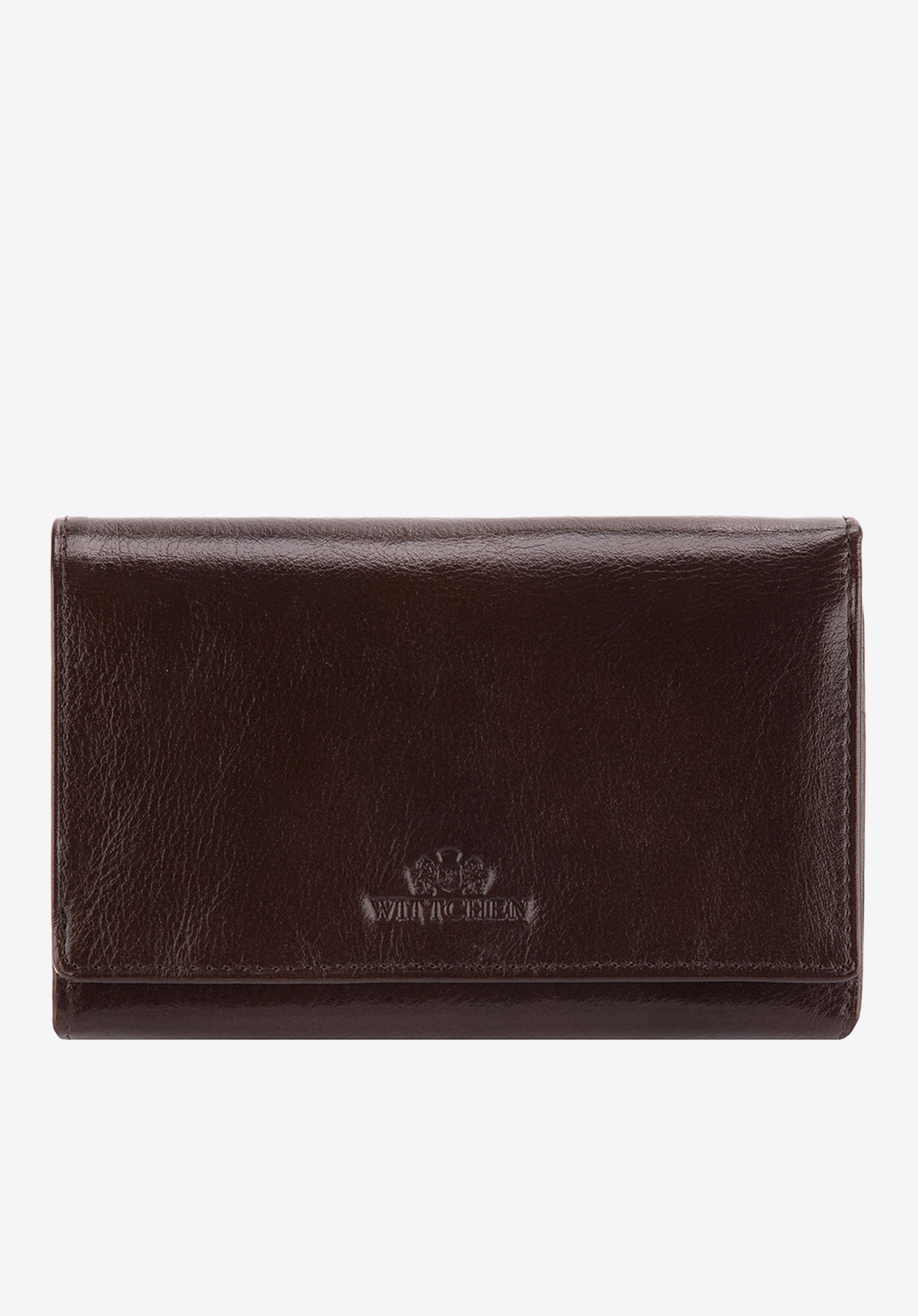 Damski portfel ze skóry z kieszenią na bigiel