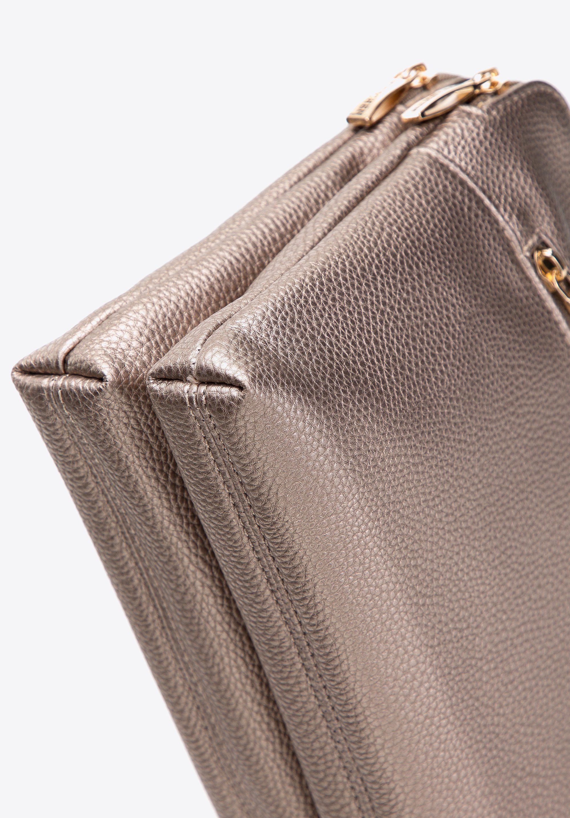 Damska listonoszka z ekoskóry dwukomorowa