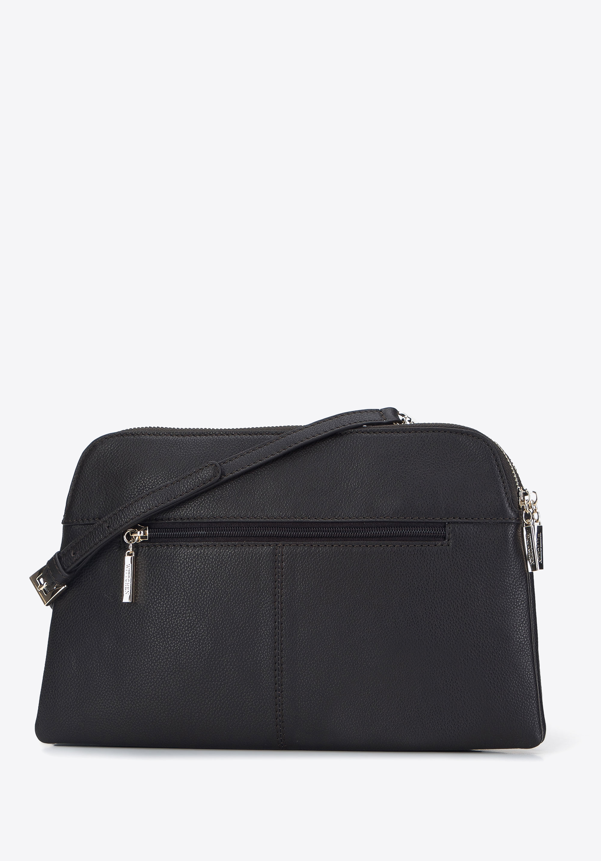 Damska listonoszka skórzana dwukomorowa klasyczna