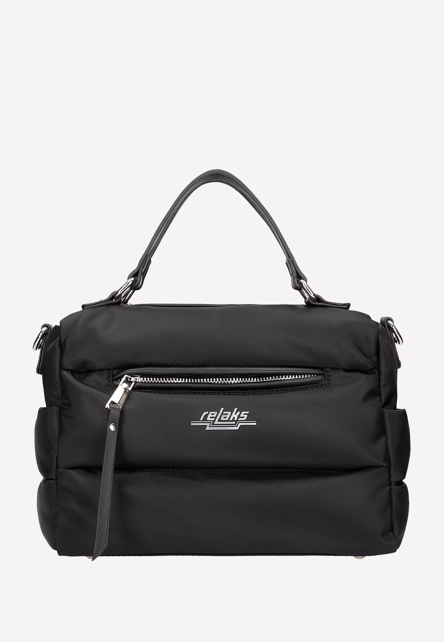 Czarna pikowana torebka RELAKS