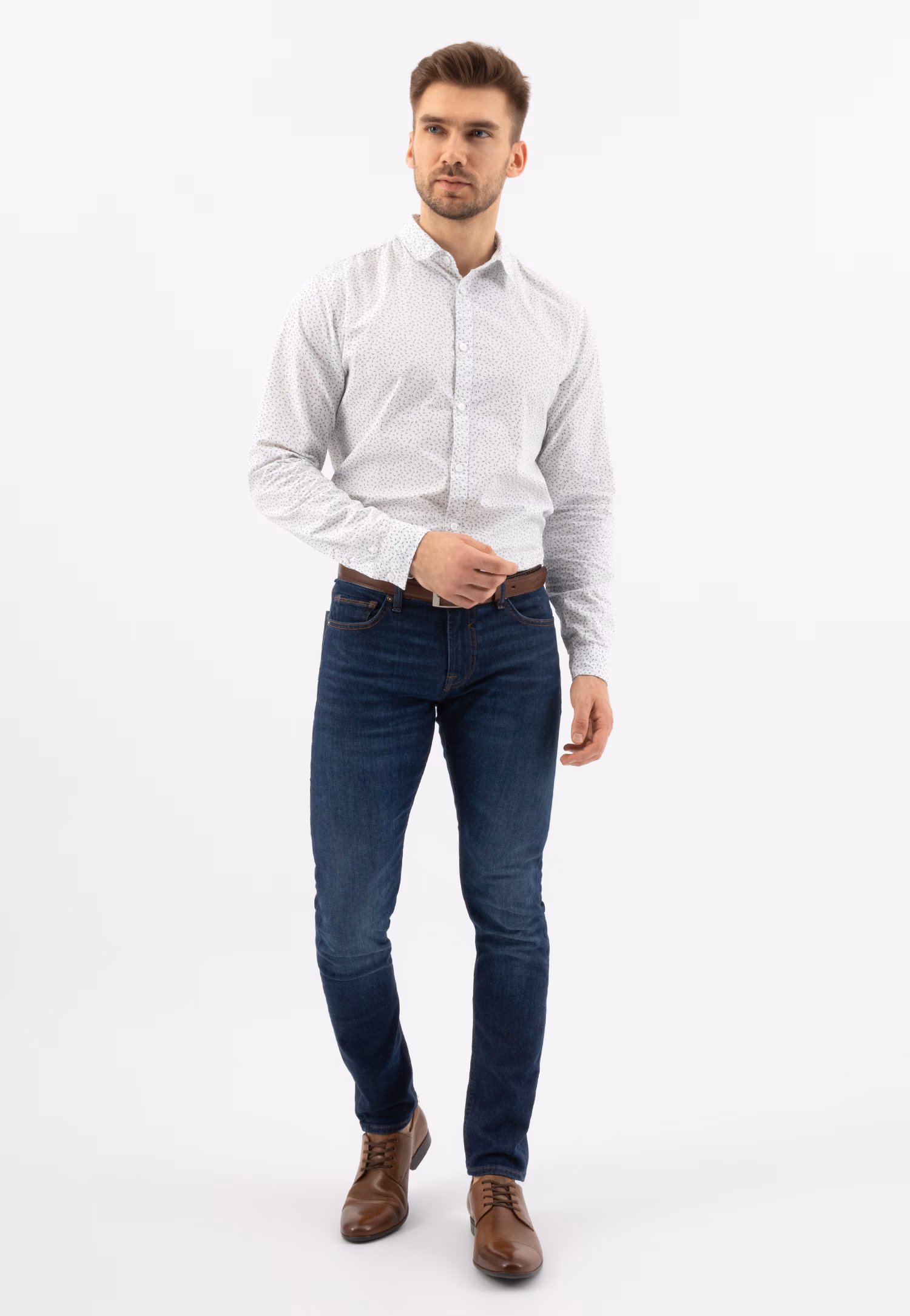 Czarne męskie półbuty