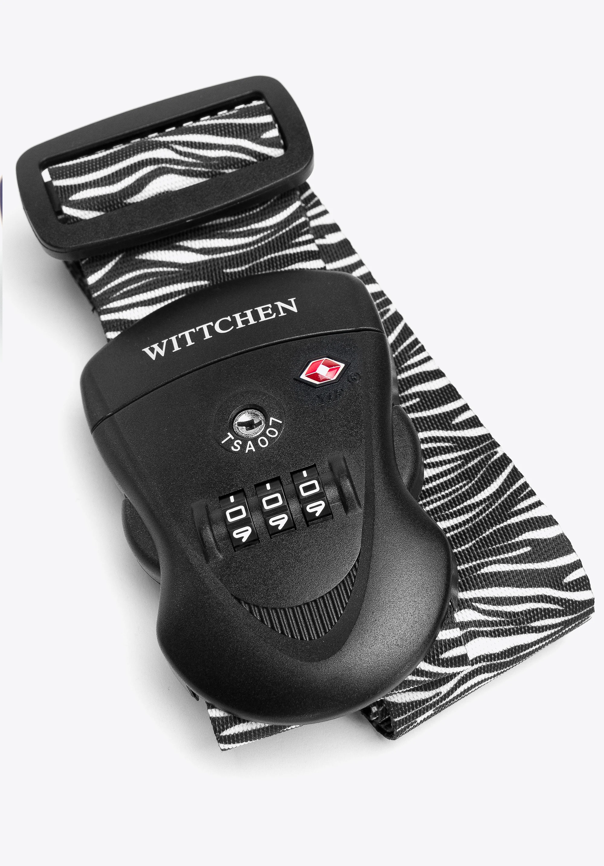 Pas zabezpieczający bagaż z zamkiem