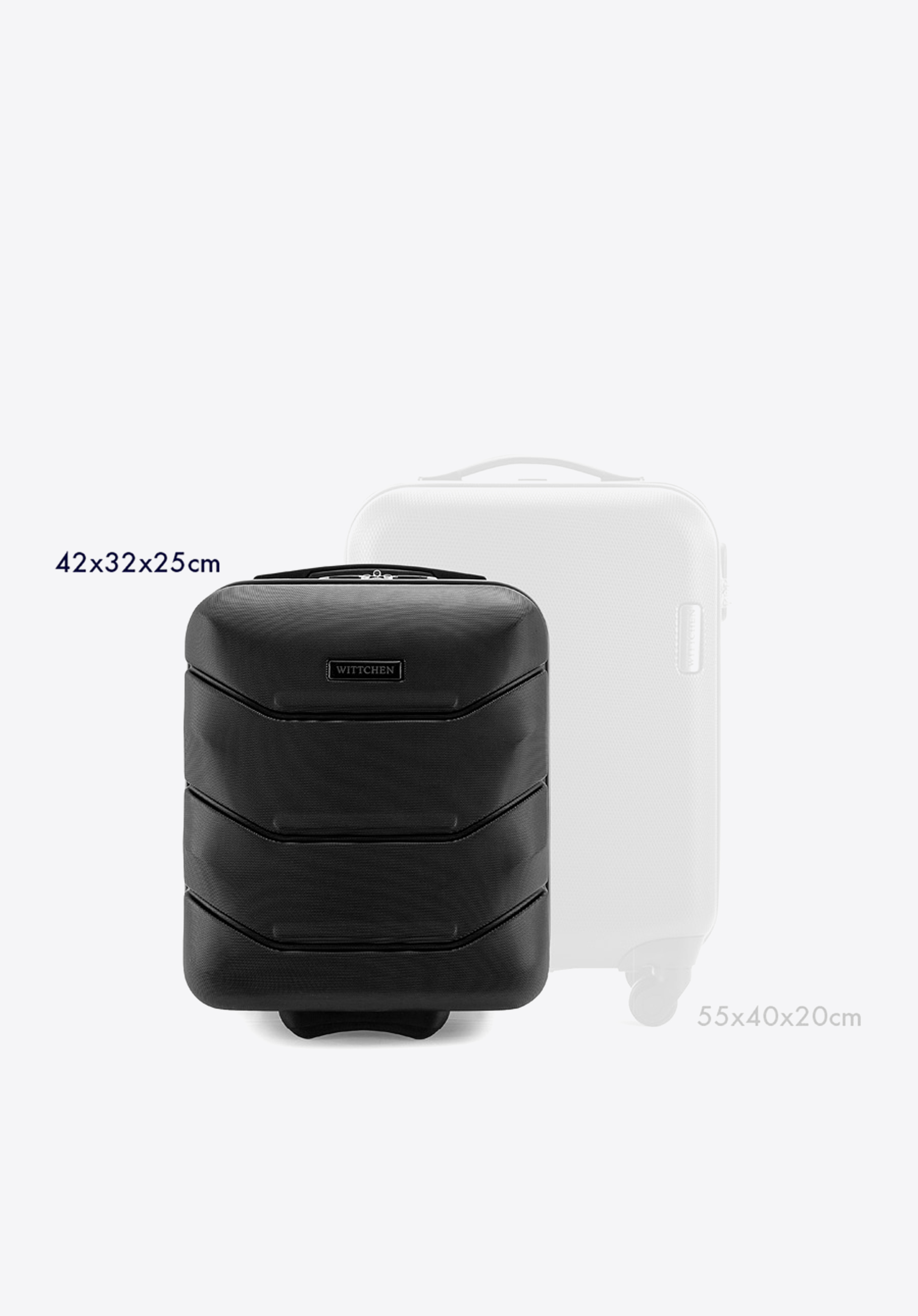 Walizka kabinowa z ABS-u ze żłobieniami