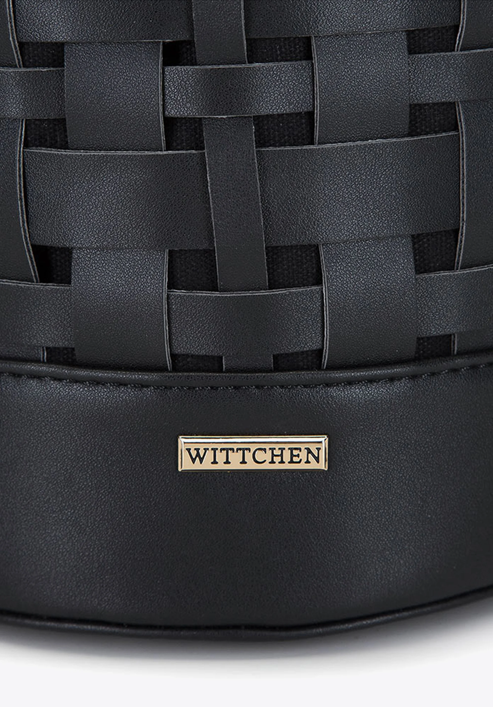 Torebka worek pleciona z płótnem