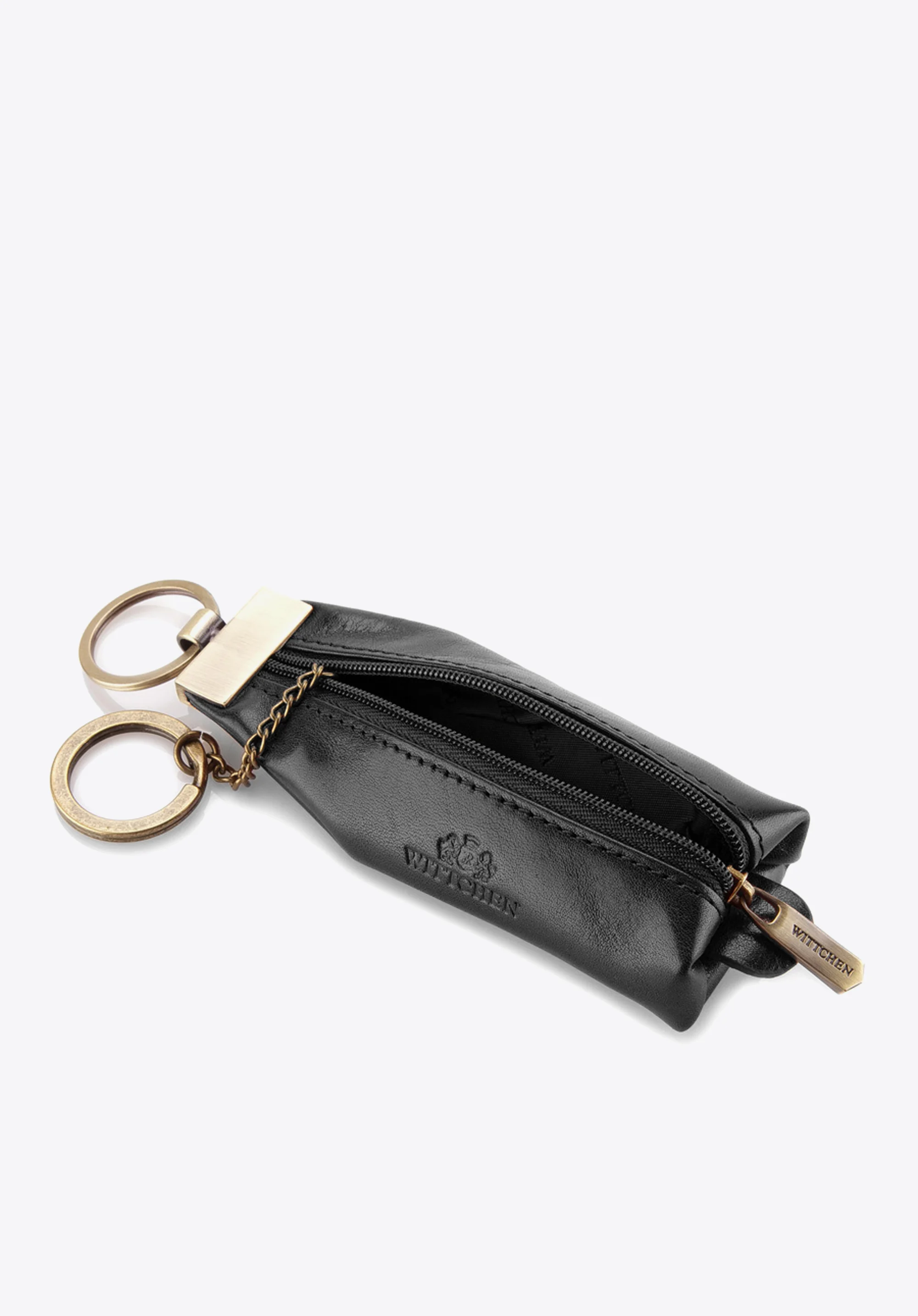 Etui na klucze skórzane z brelokiem