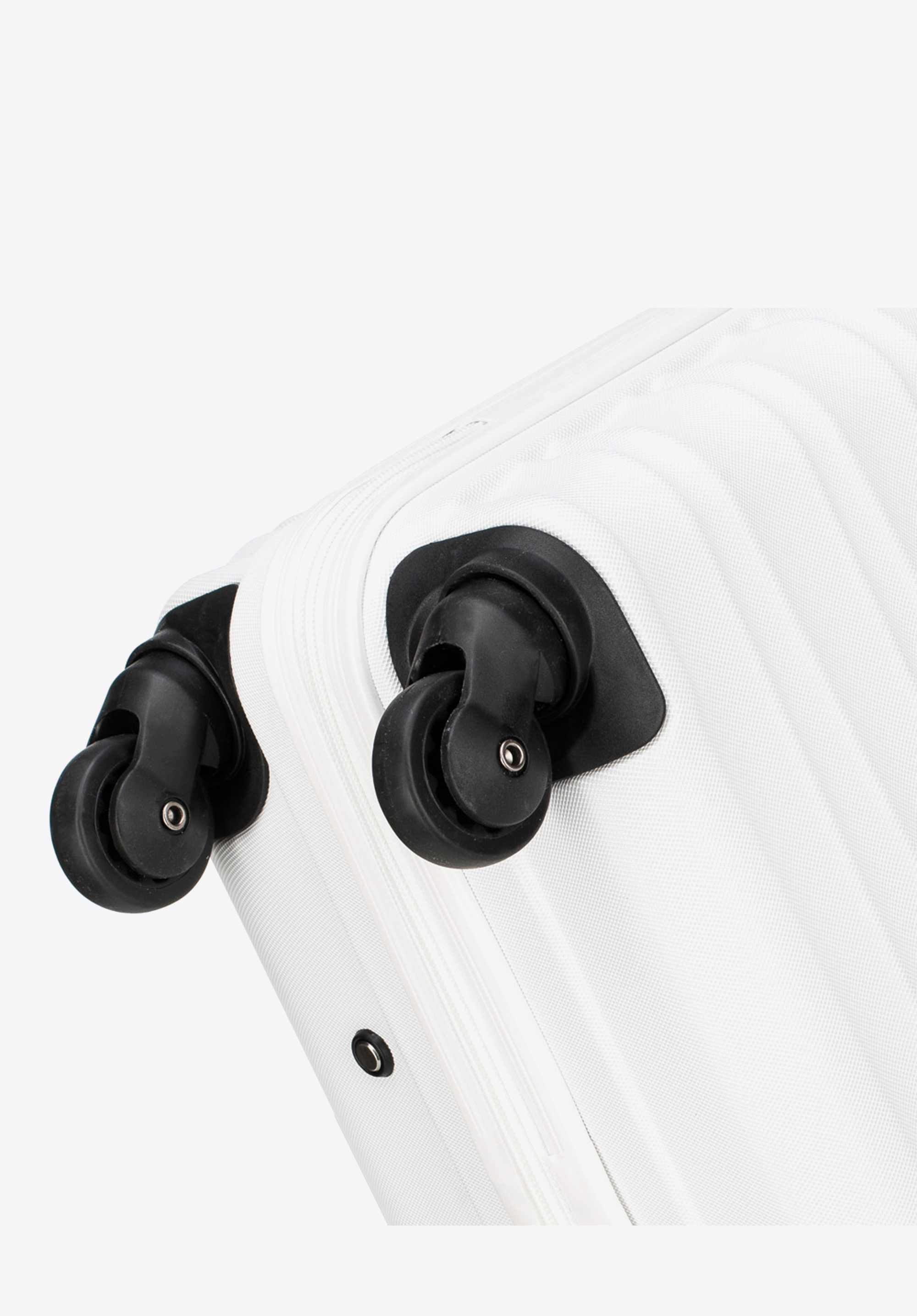 Duża walizka z ABS-u z żebrowaniem