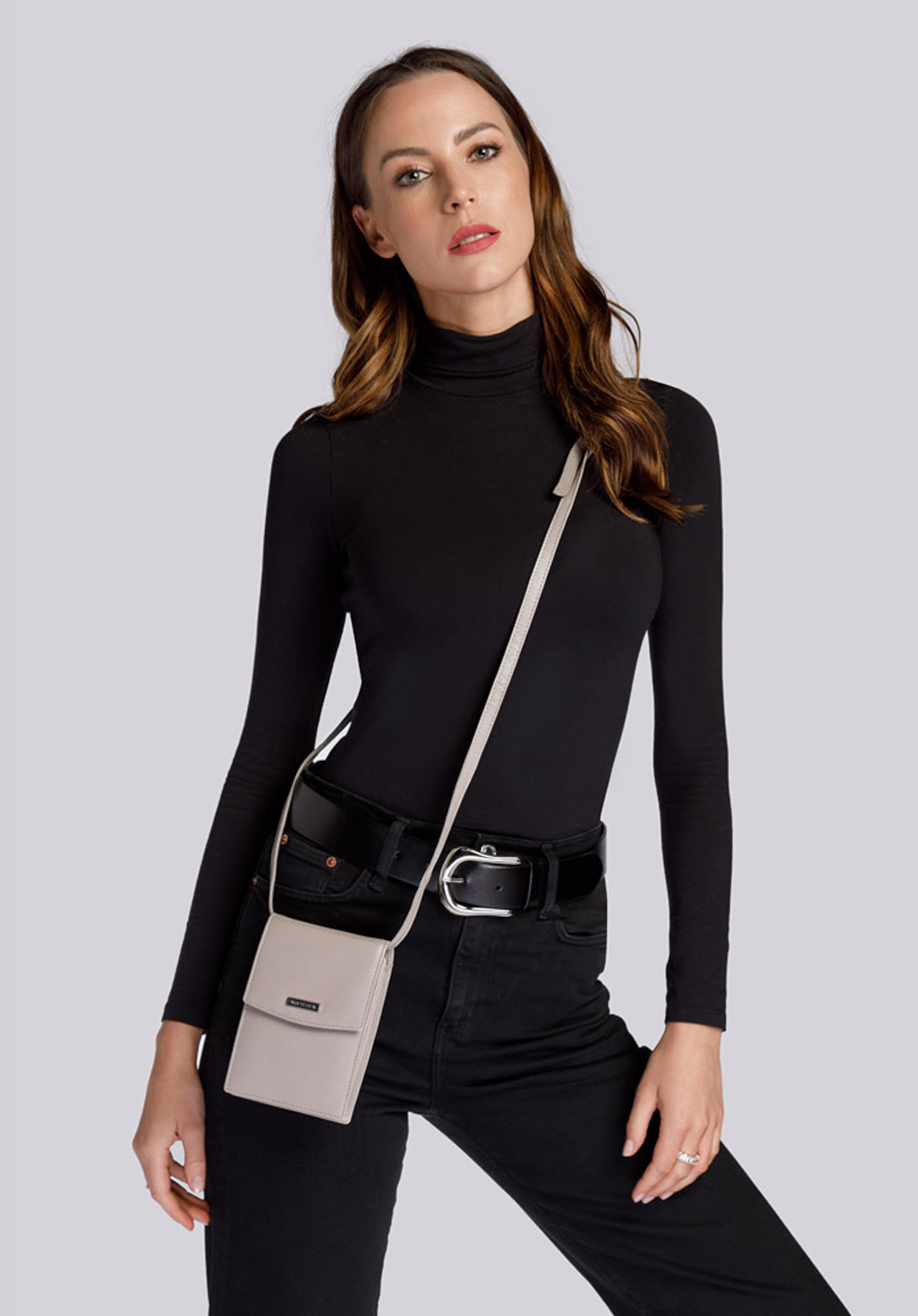 Minitorebka crossbody skórzana 2 w 1