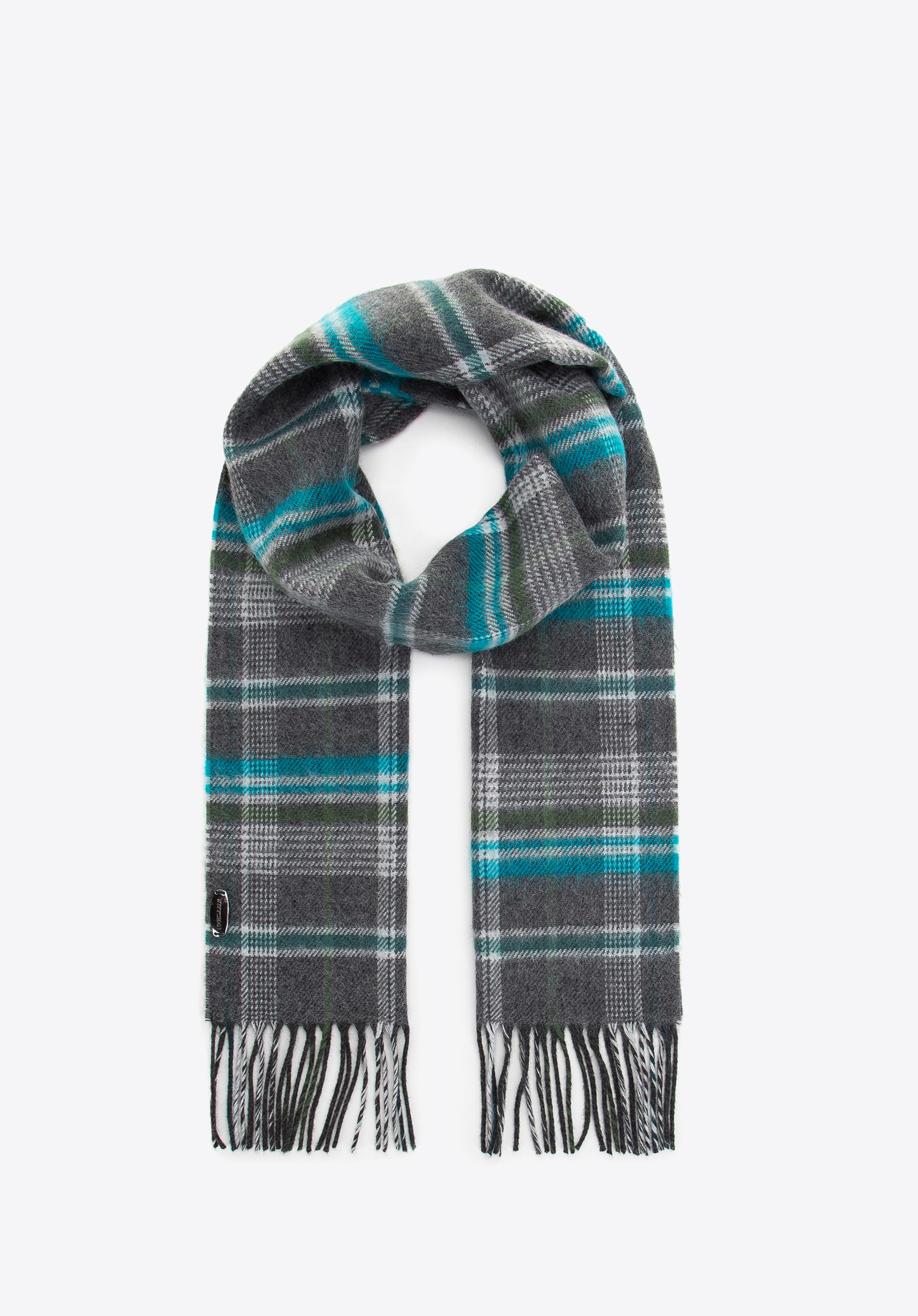 Męski szalik w kratę