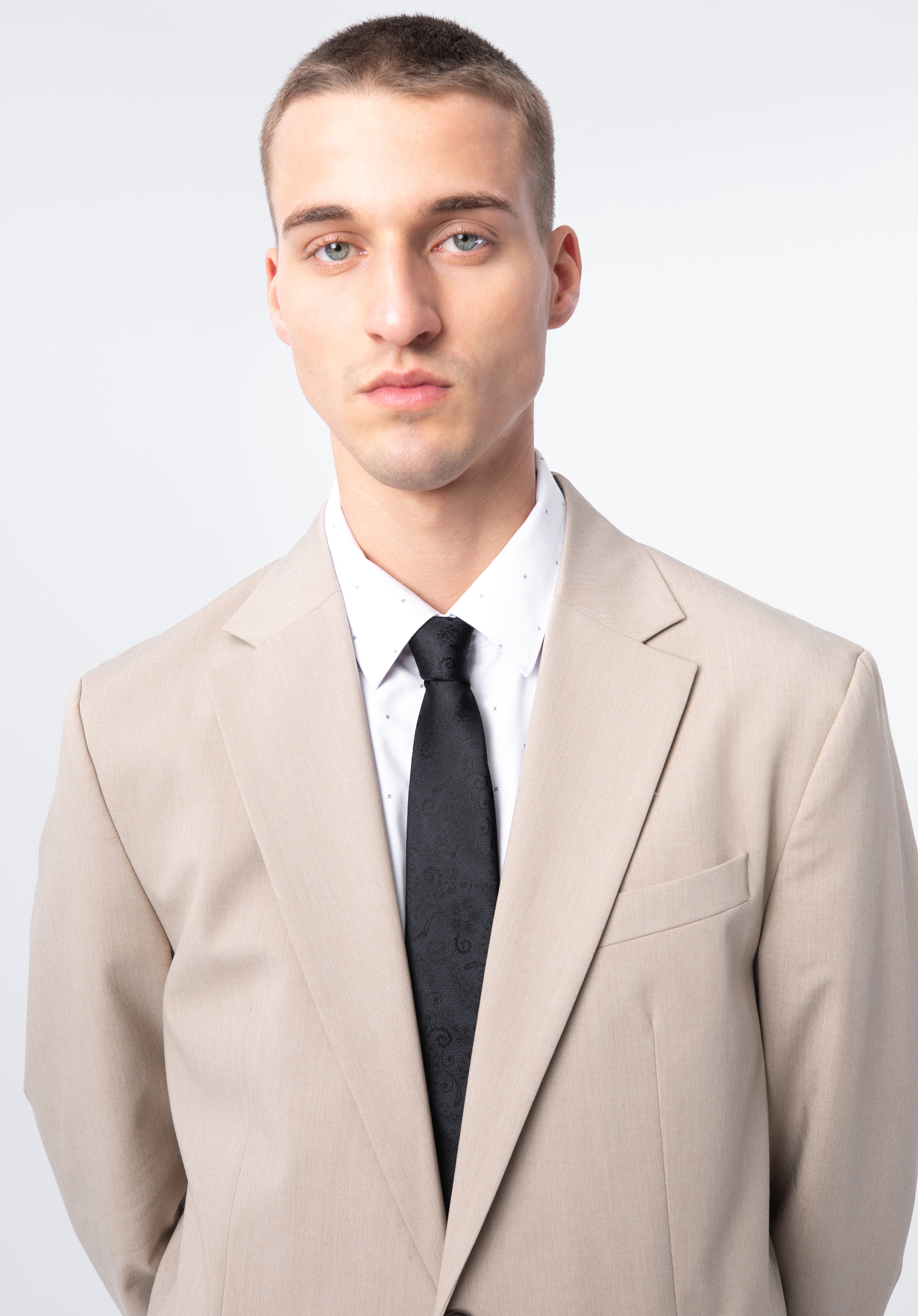 Krawat jedwabny wzorzysty