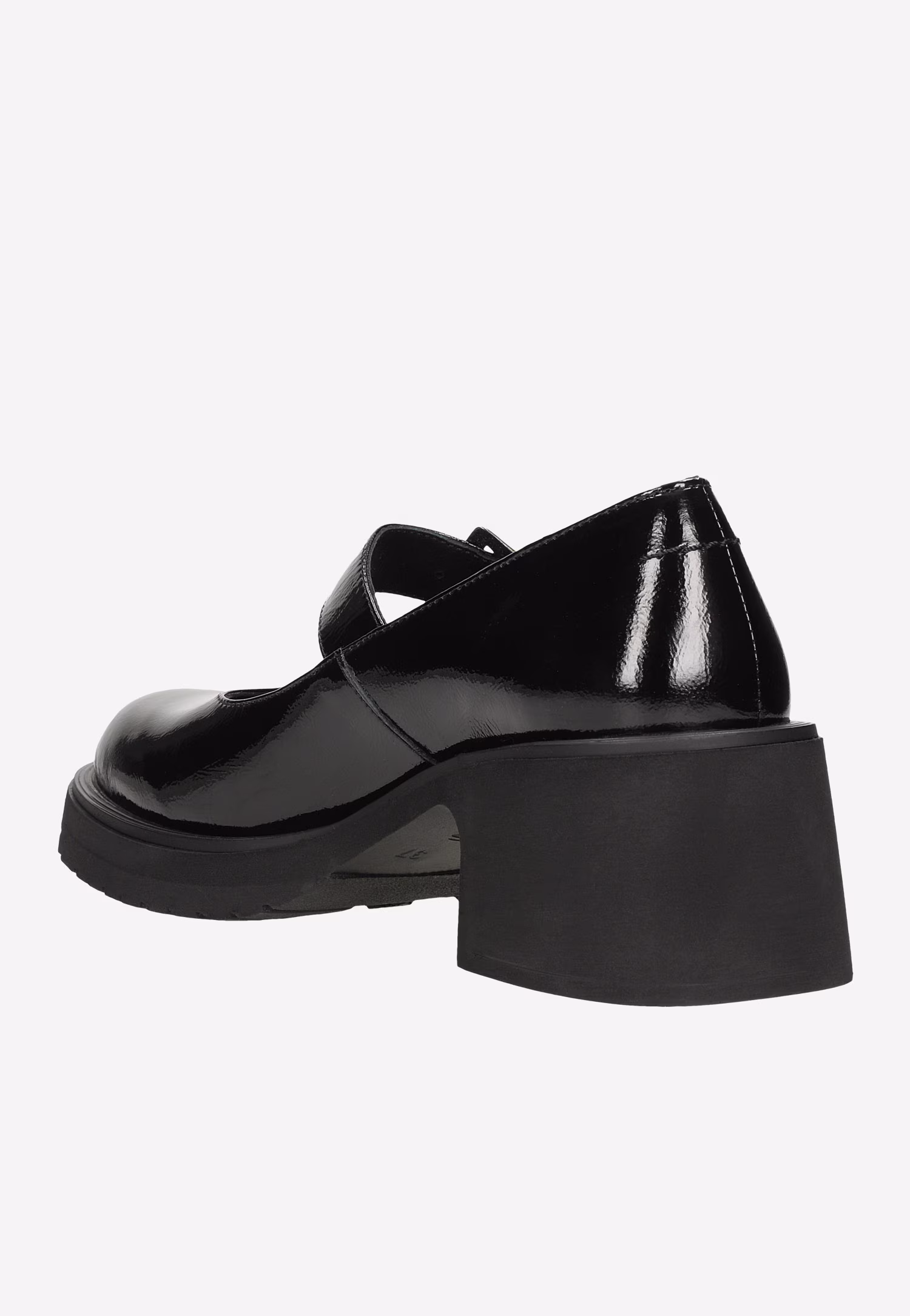 Czarne czółenka Mary Jane z zapięciem na klamerkę