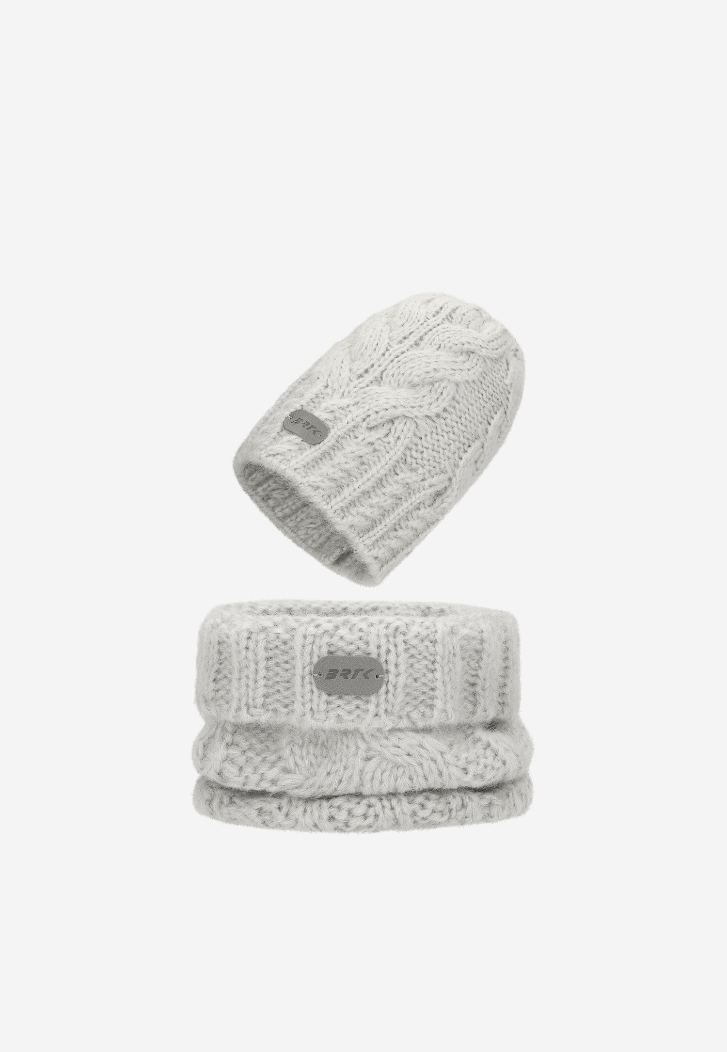 Zimowy zestaw BARTEK z wełny merino 85604-80, czapka + komin