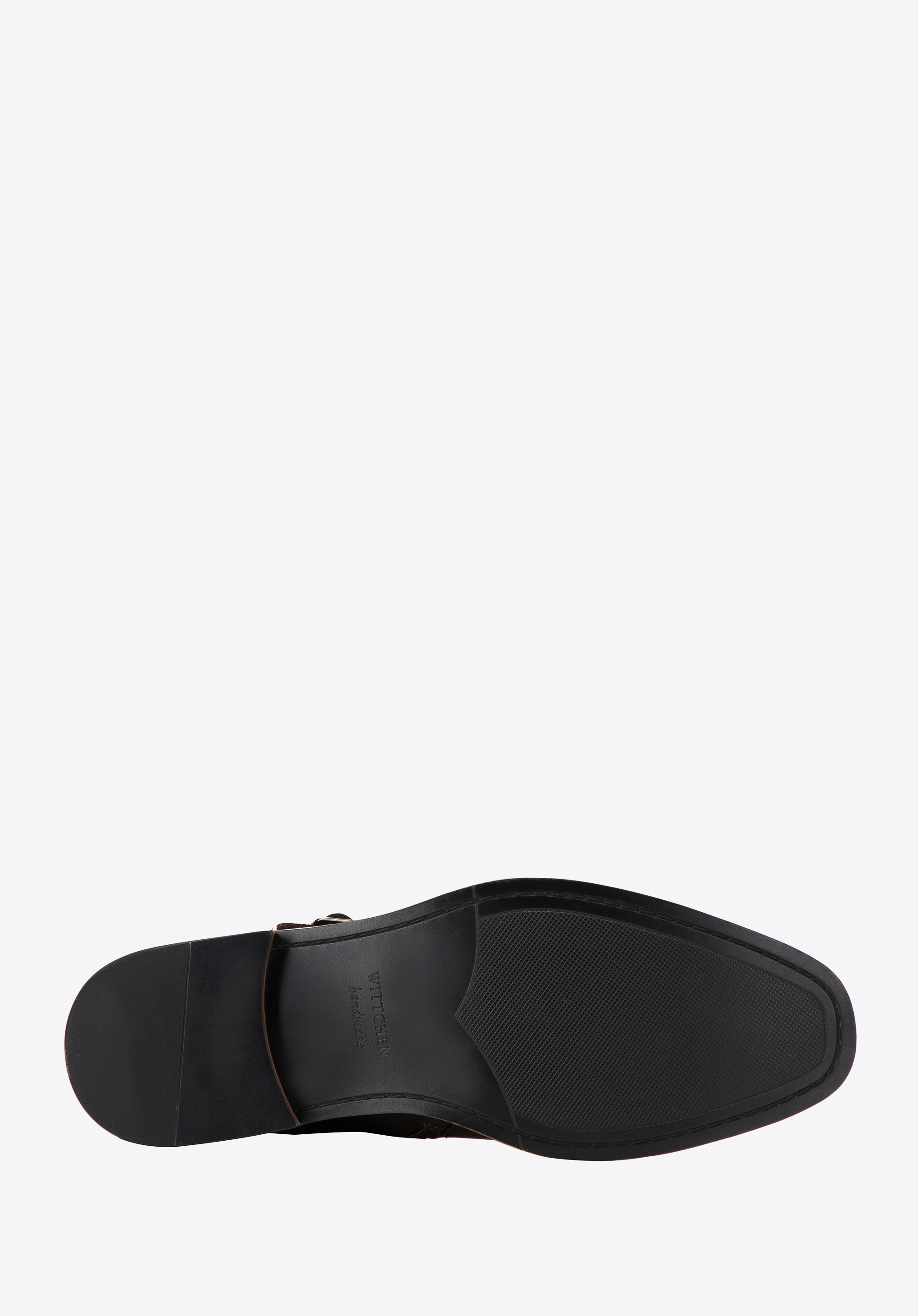 Męskie trzewiki skórzane z klamrami