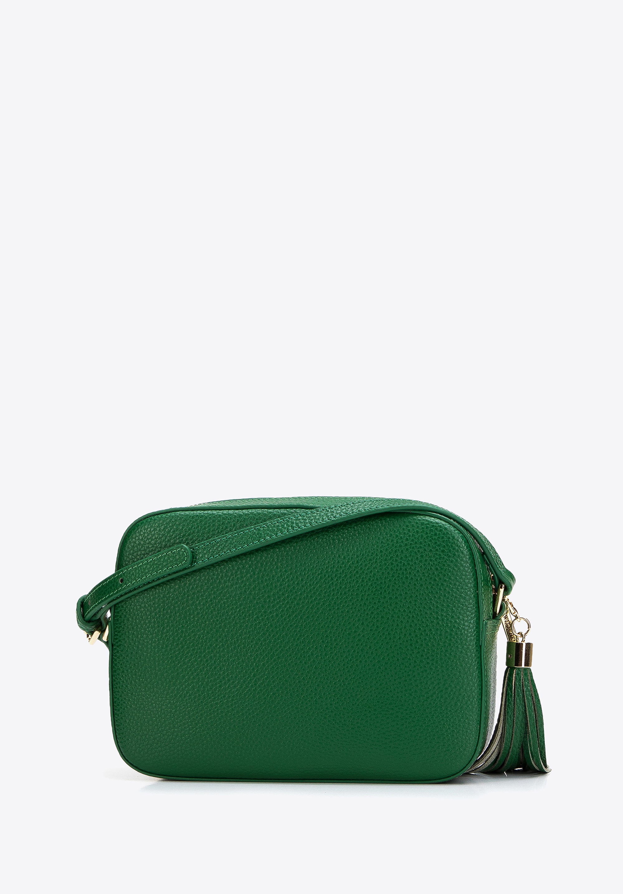 Damska listonoszka skórzana pudełkowa z chwostem