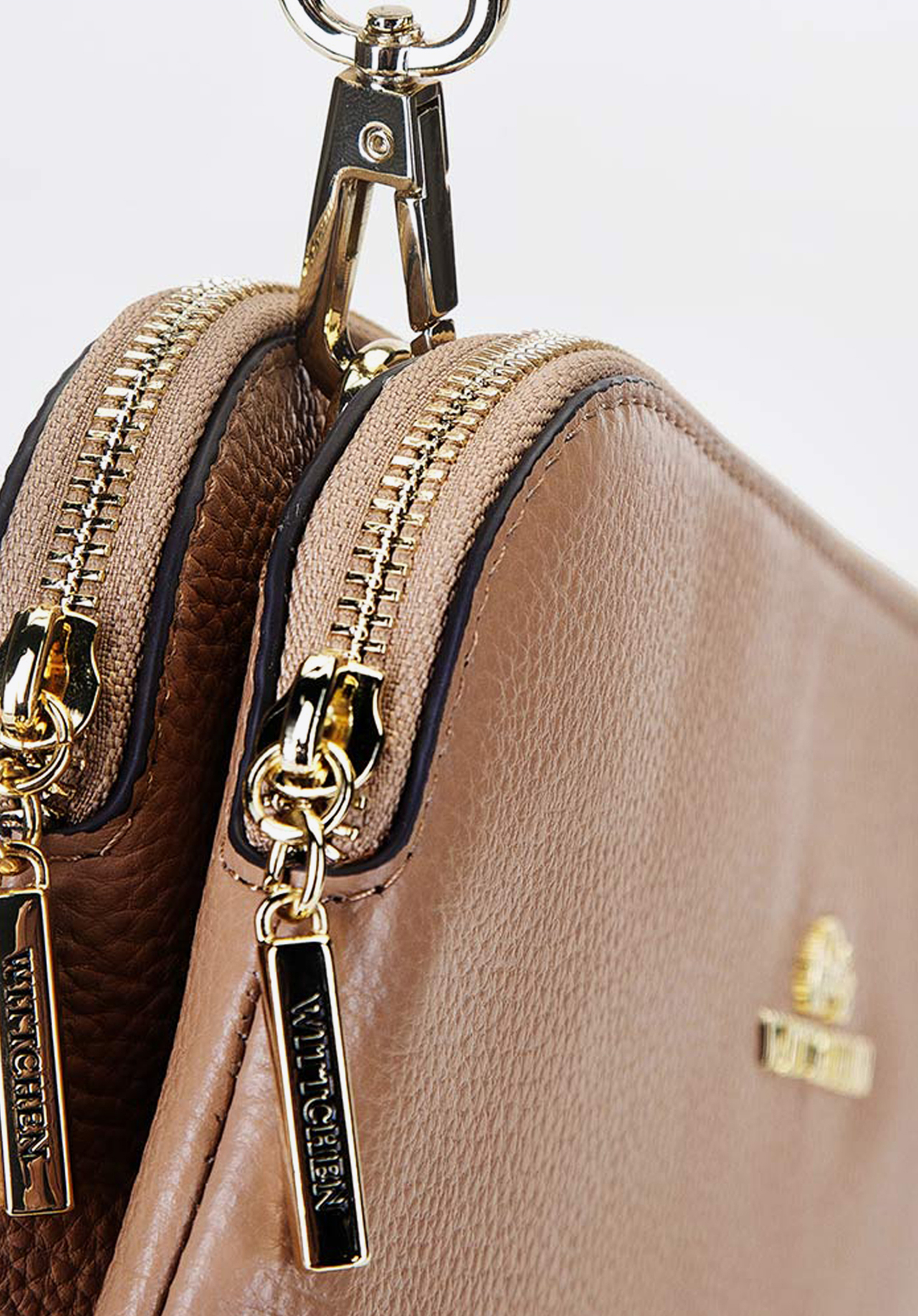 Damska listonoszka ze skóry trapezowa mała