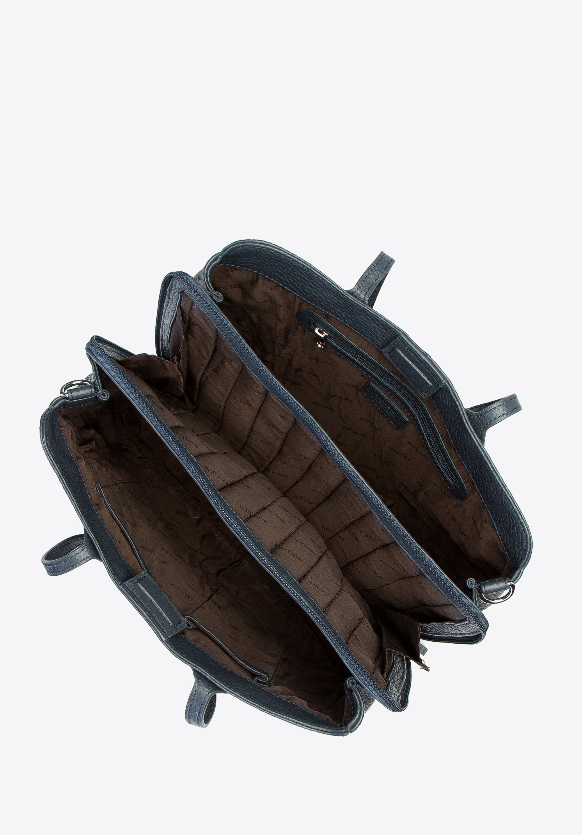 Damska torba na laptopa 13”/14” ze skóry groszkowej