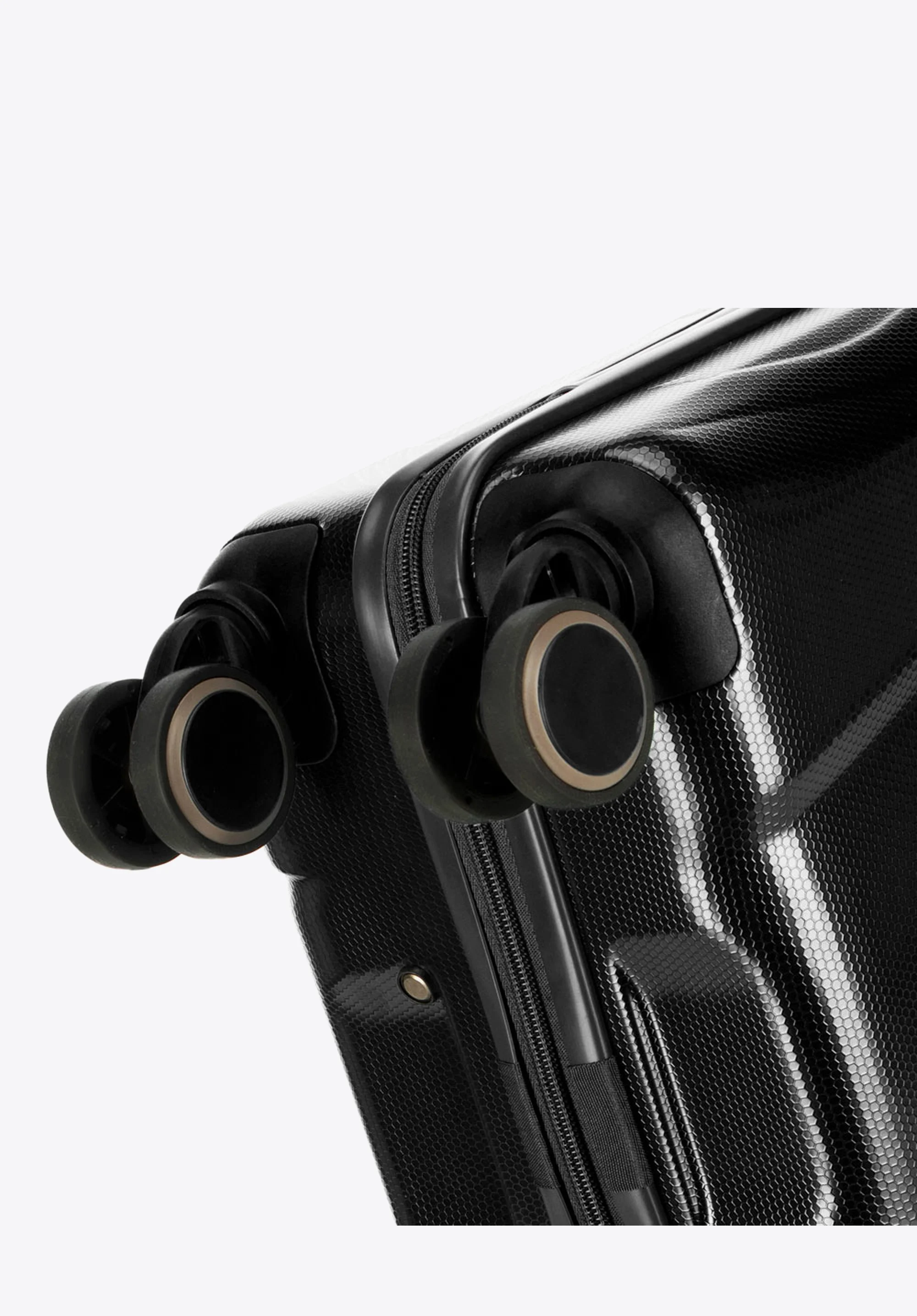 Walizka kabinowa z polikarbonu geometryczna