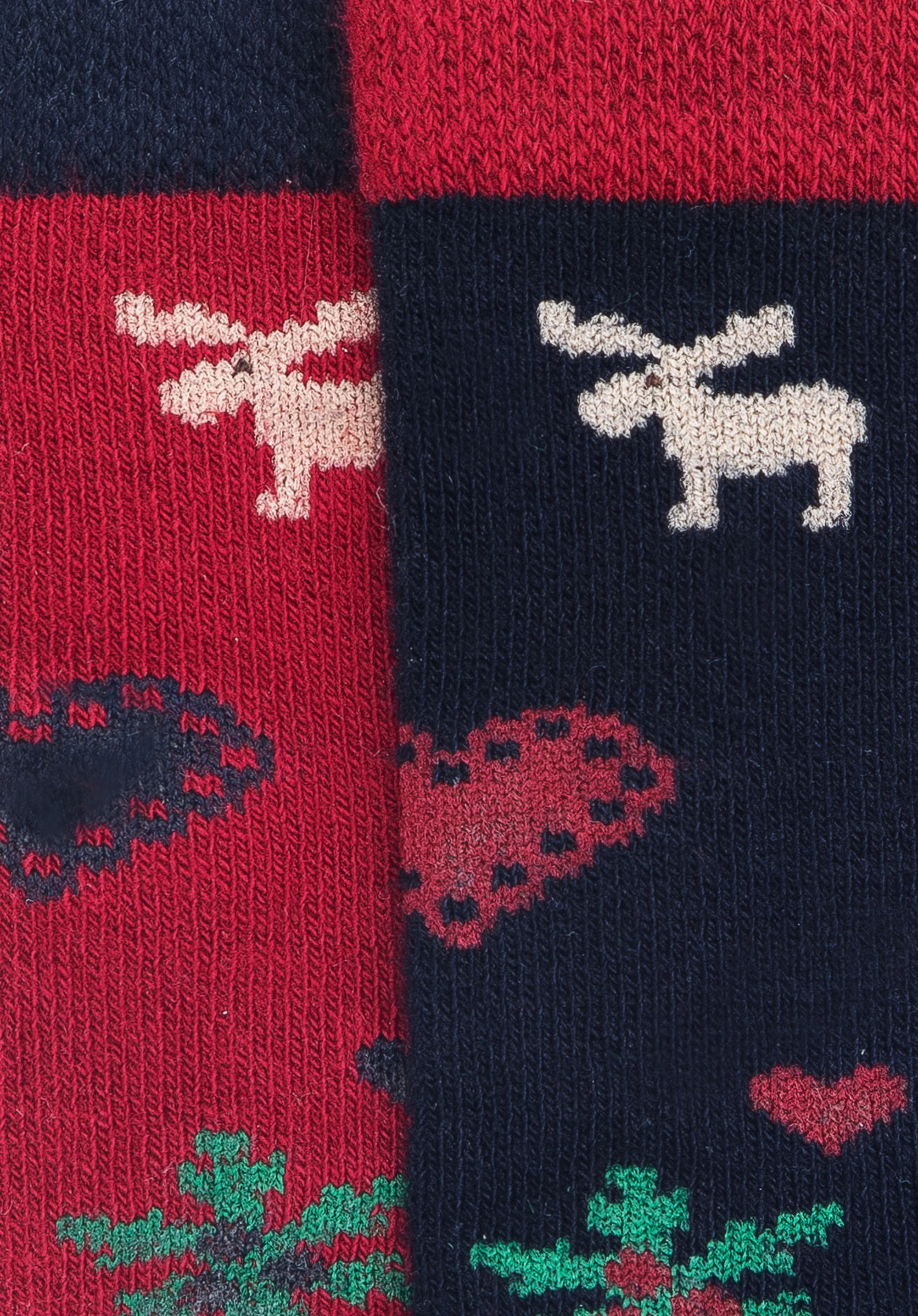 Damskie skarpetki w skandynawski wzór – zestaw 2 par