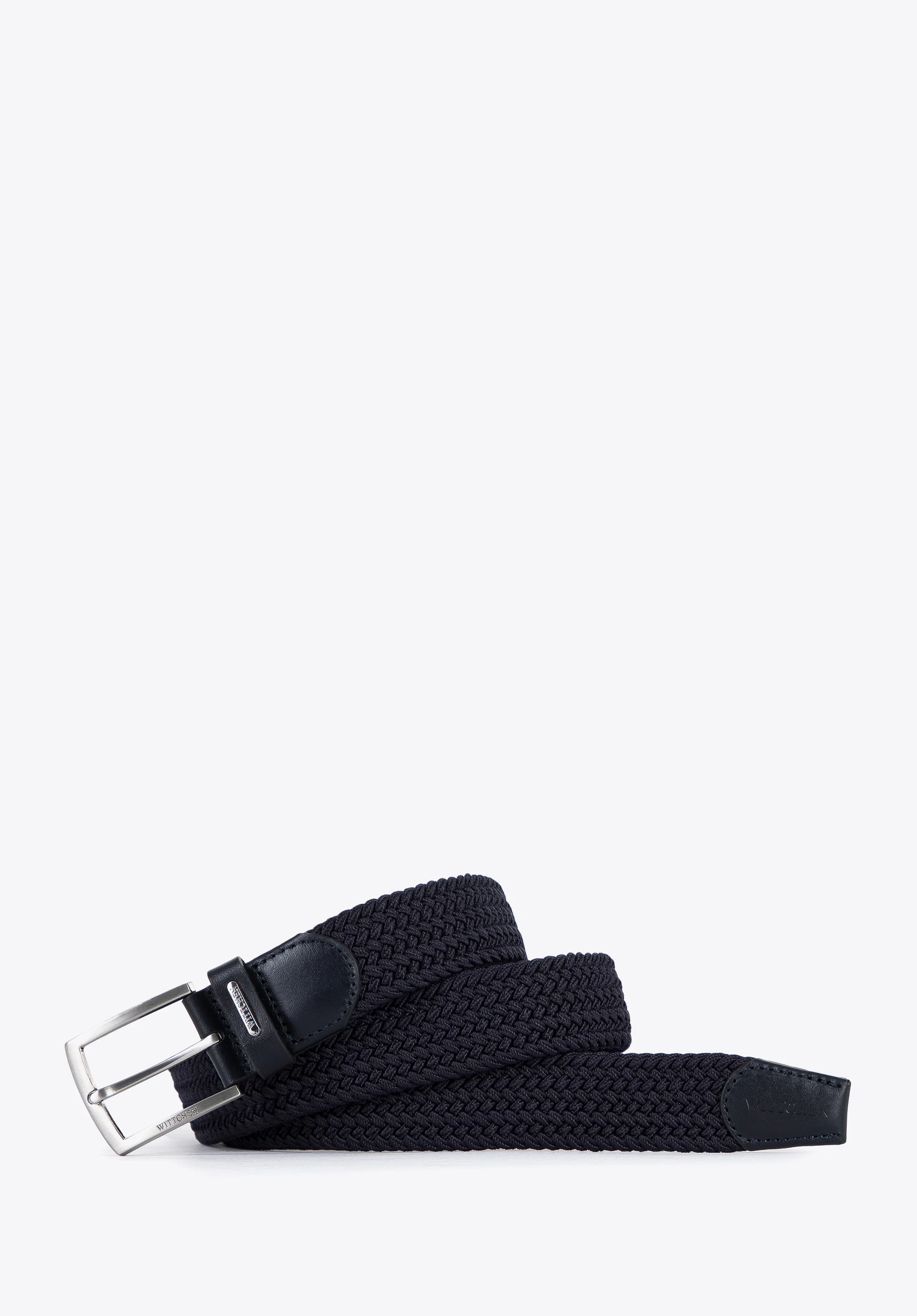 Męski pasek z plecionki