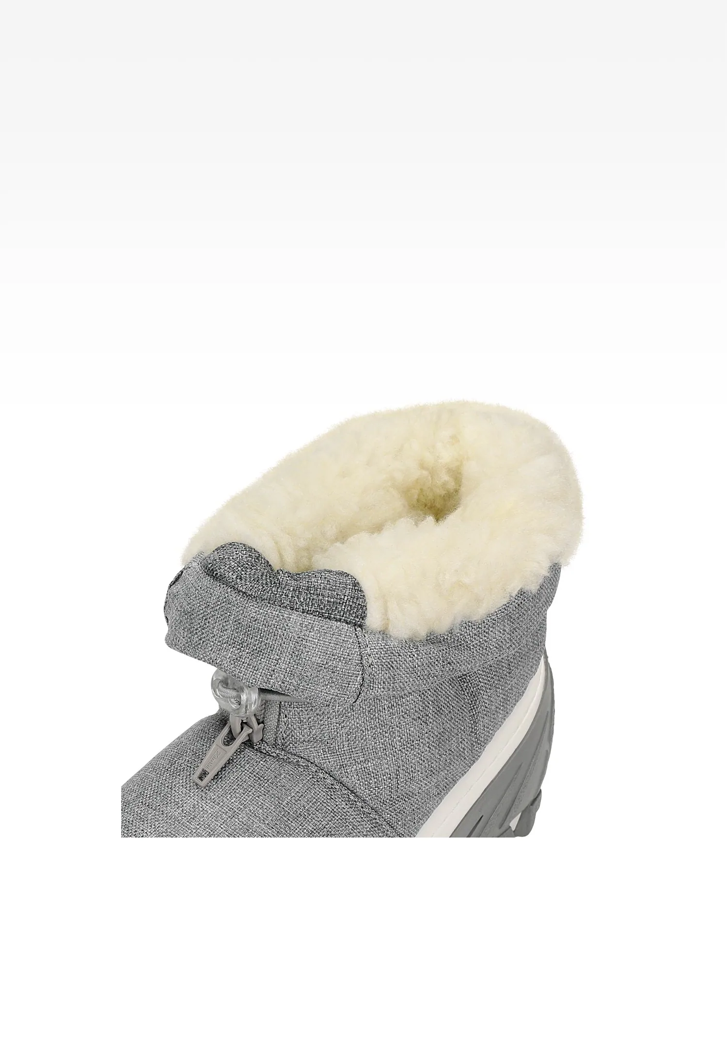Szare śniegowce BARTEK z zapięciem na zamek 11624005