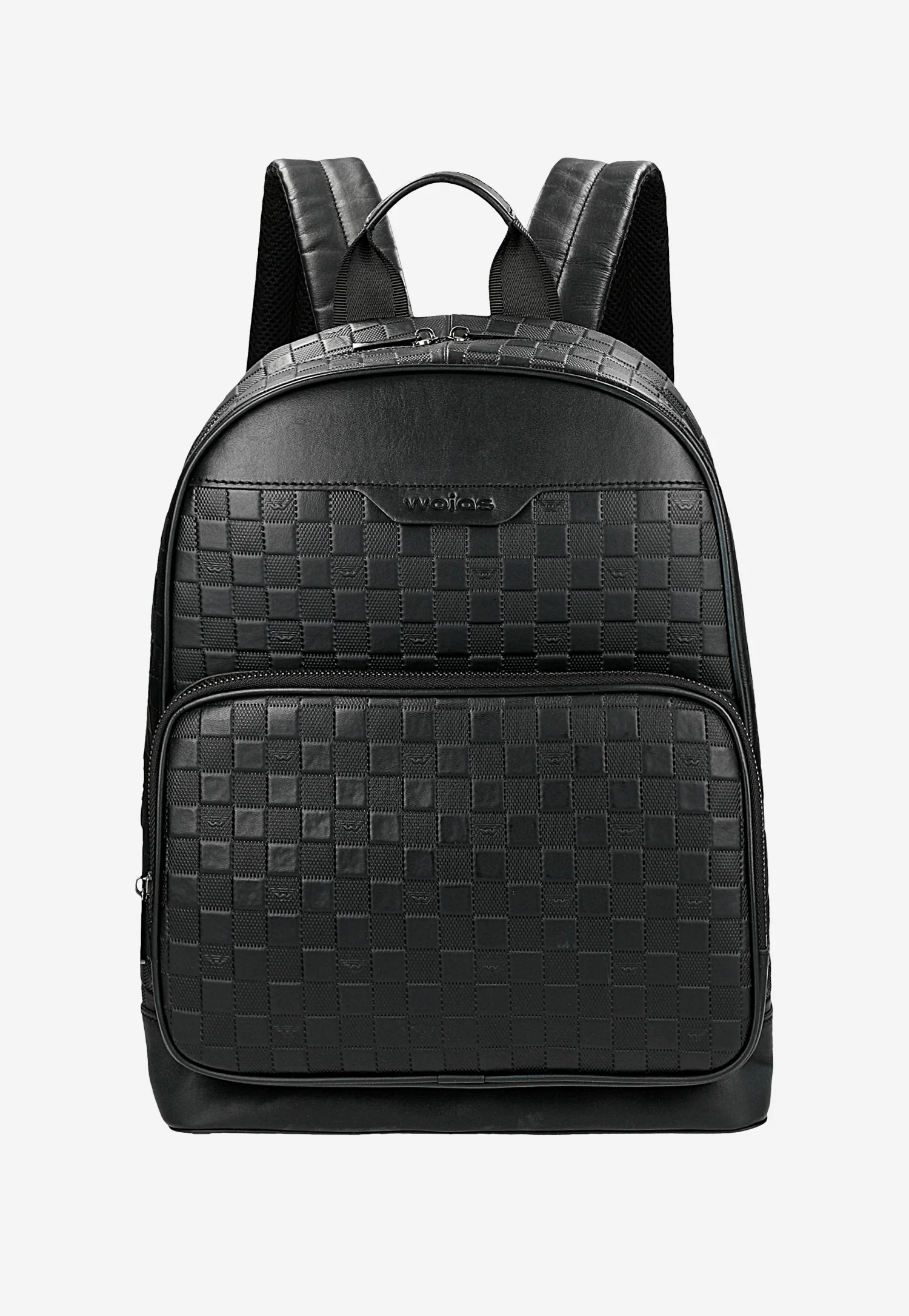 Czarny logowany plecak męski