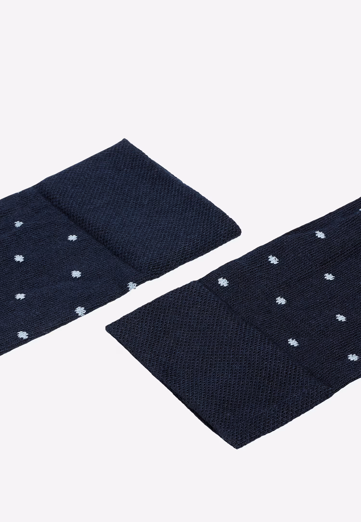 Granatowe skarpety w niebieskie kropki