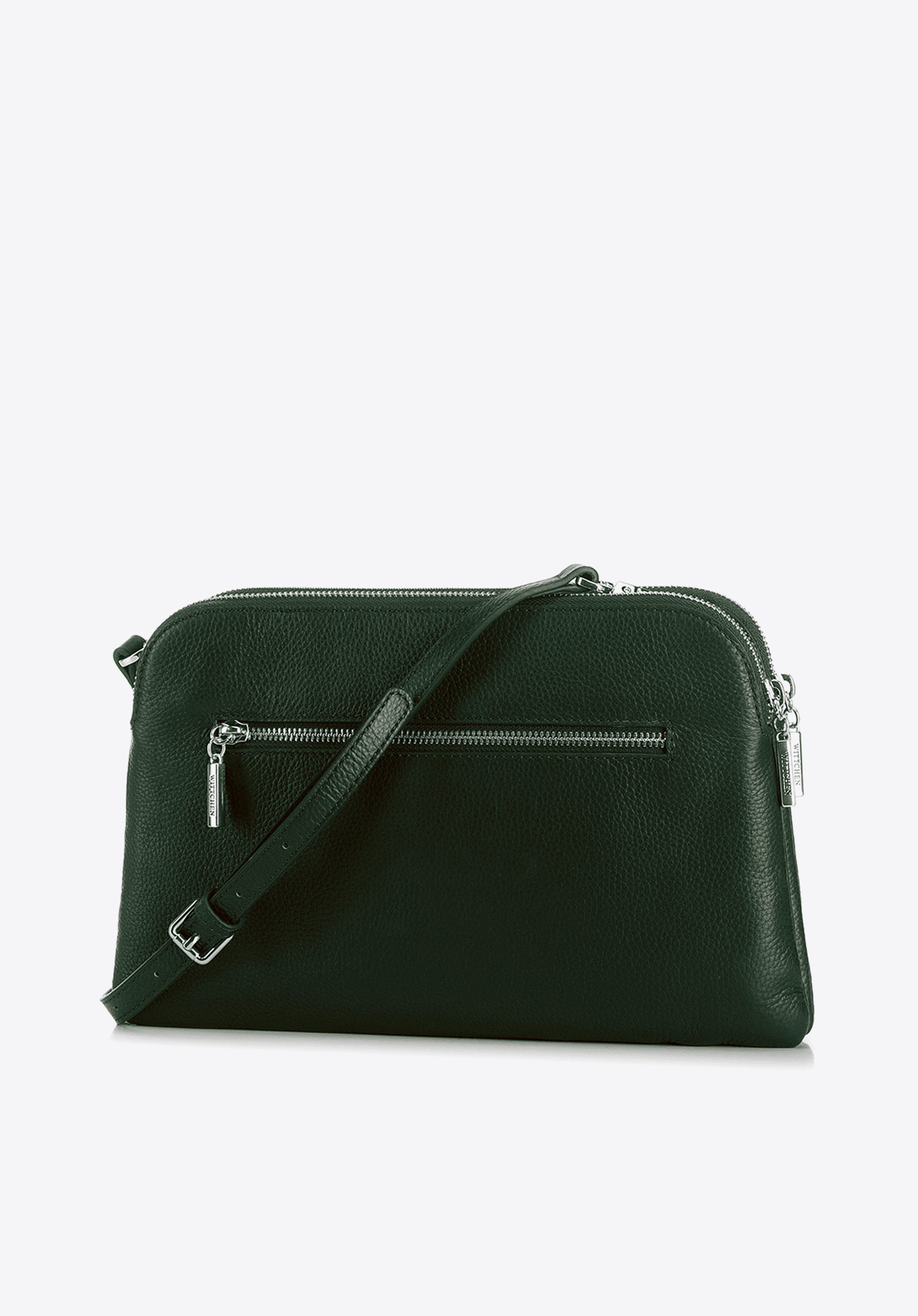 Damska listonoszka ze skóry trapezowa mała