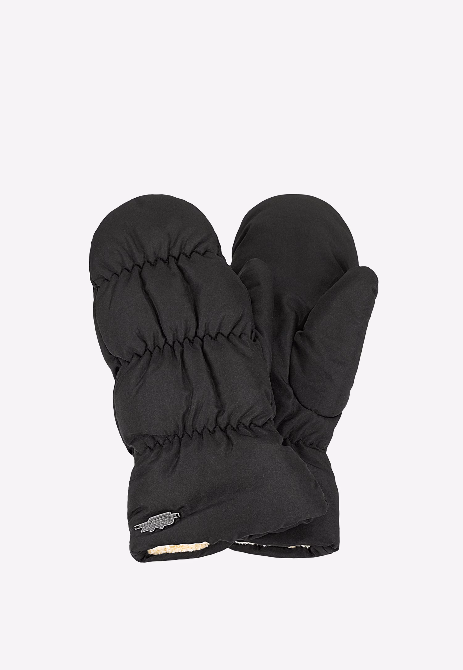 RELAKS beżowe ocieplane rękawiczki z jednym palcem