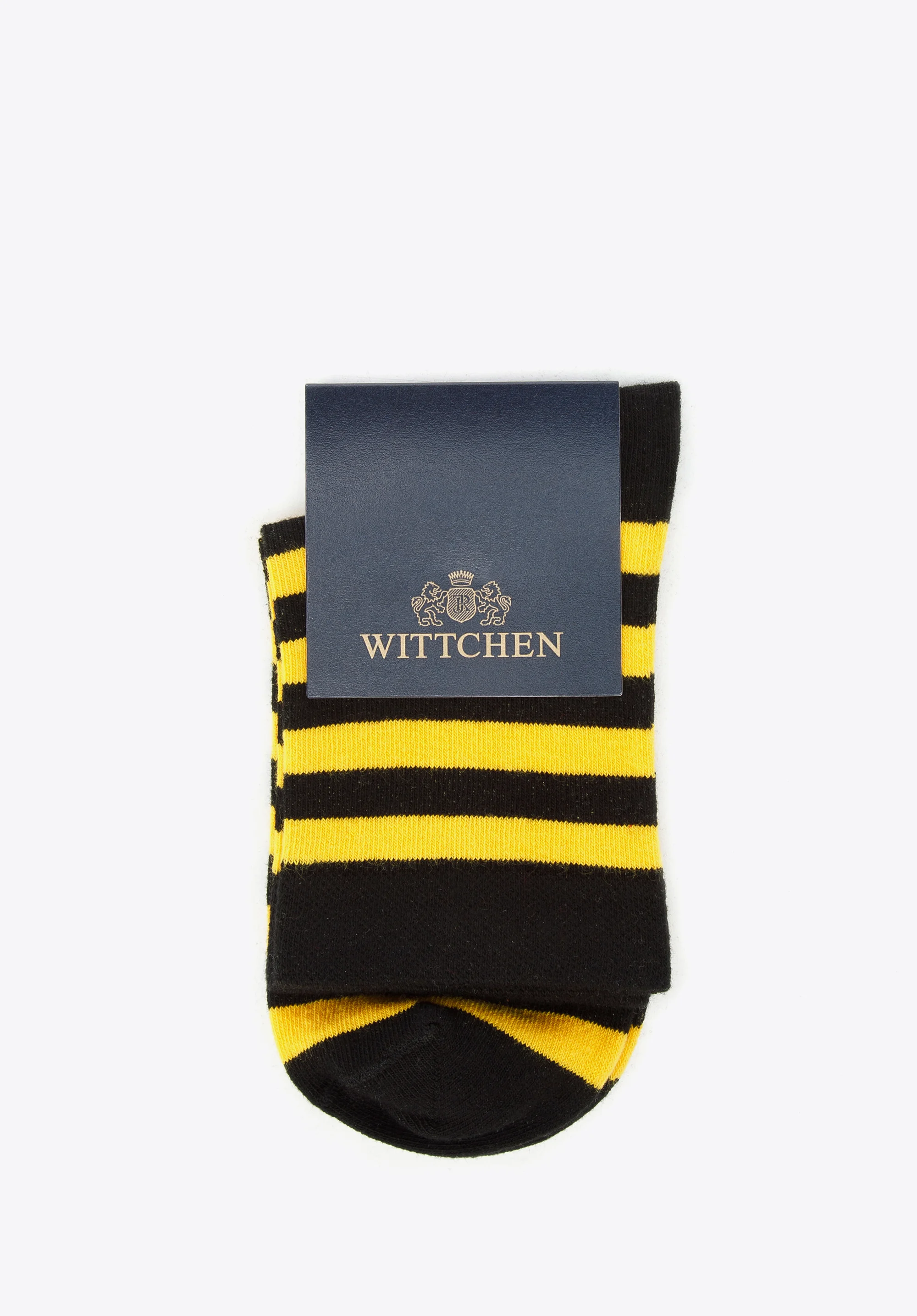 Damskie skarpetki w czarno-żółte paski