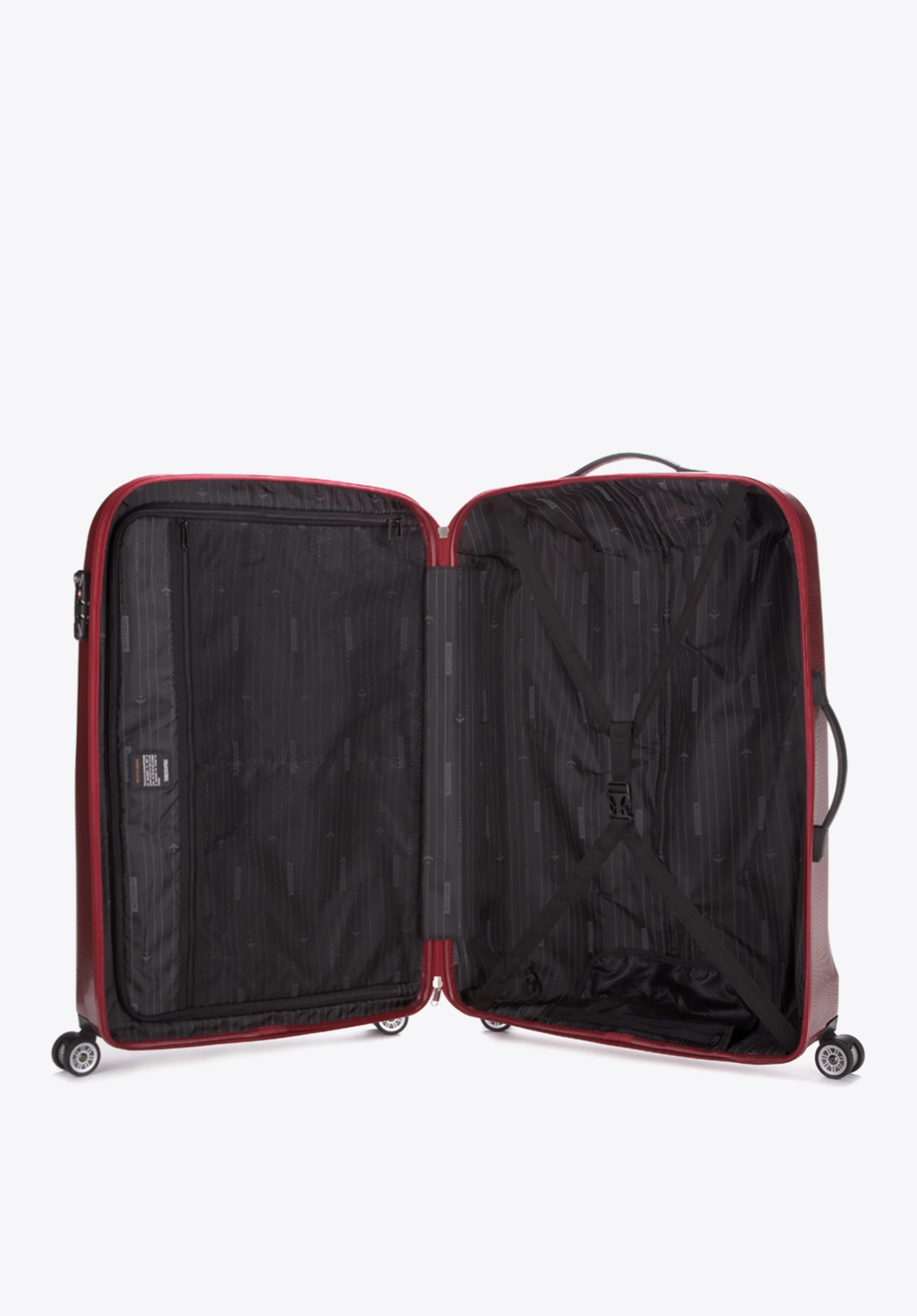 Walizka kabinowa z polikarbonu jednokolorowa