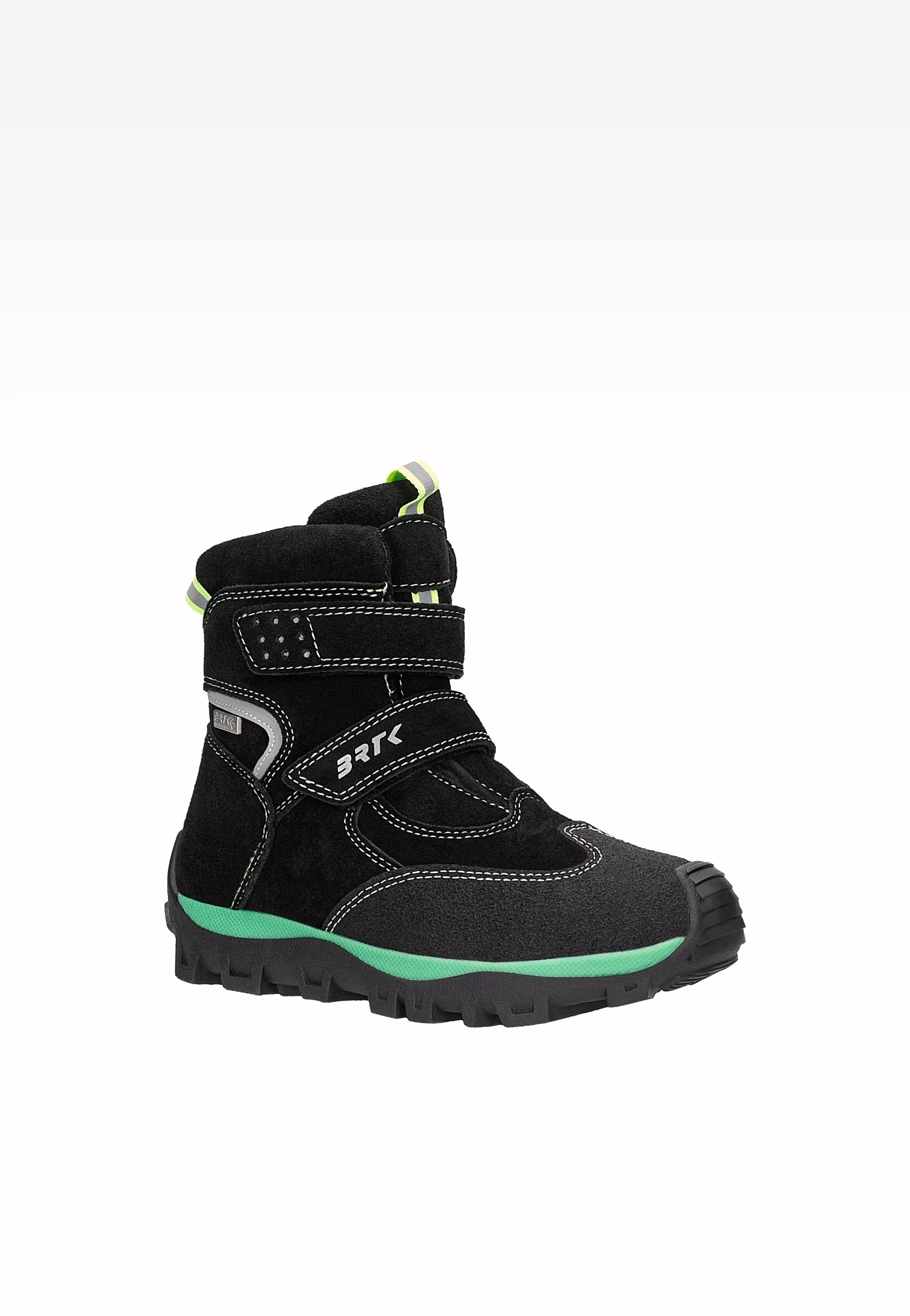 Trzewiki ocieplane BARTEK 88007-67, czarny + zielony