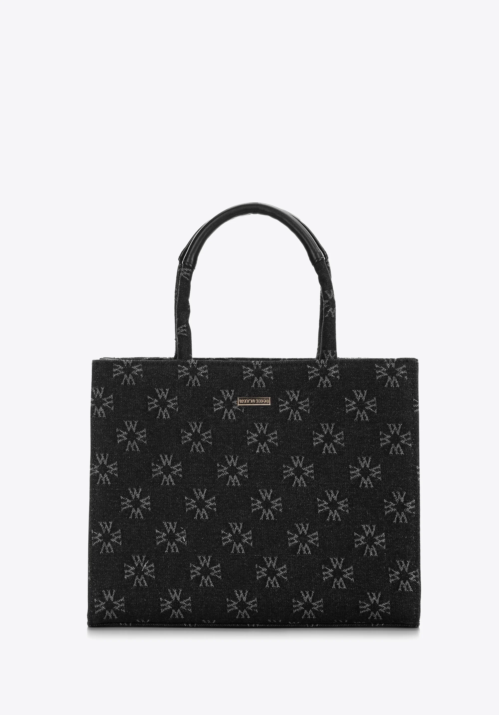 Torebka kuferek dżinsowa w monogram