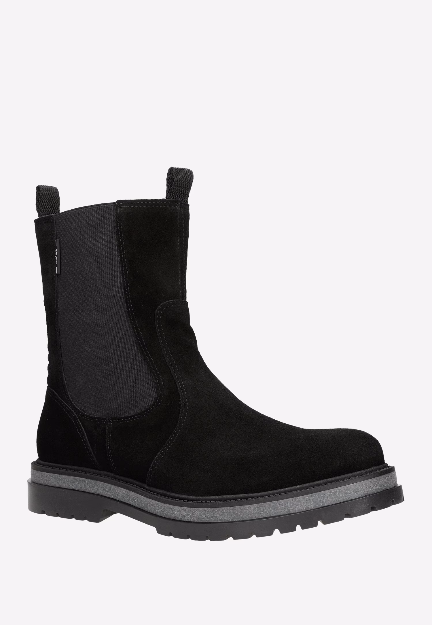 Czarne sztyblety męskie z wysoką cholewką