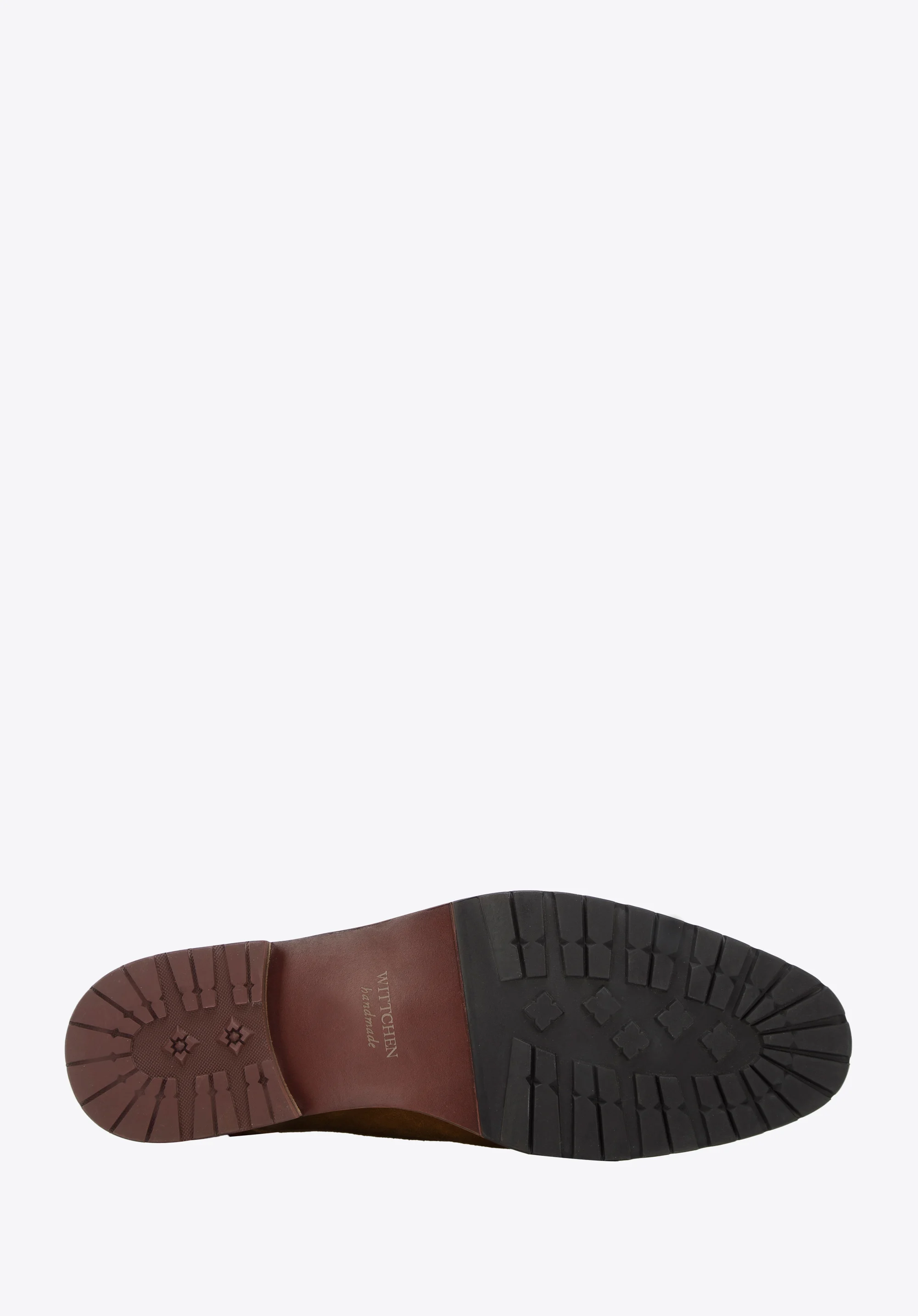 Męskie derby zamszowe z ozdobnymi obszyciami