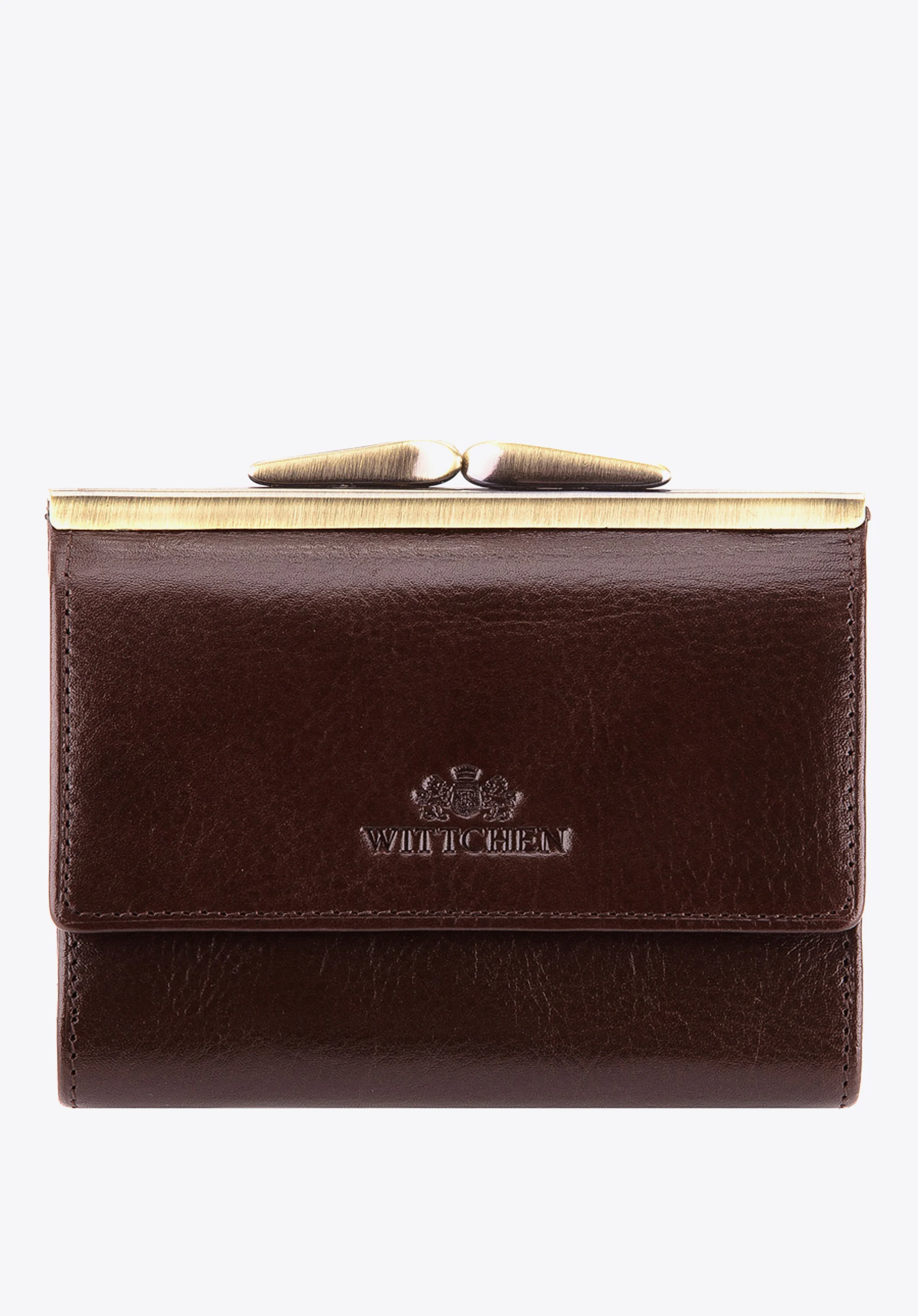 Damski portfel ze skóry na bigiel mały