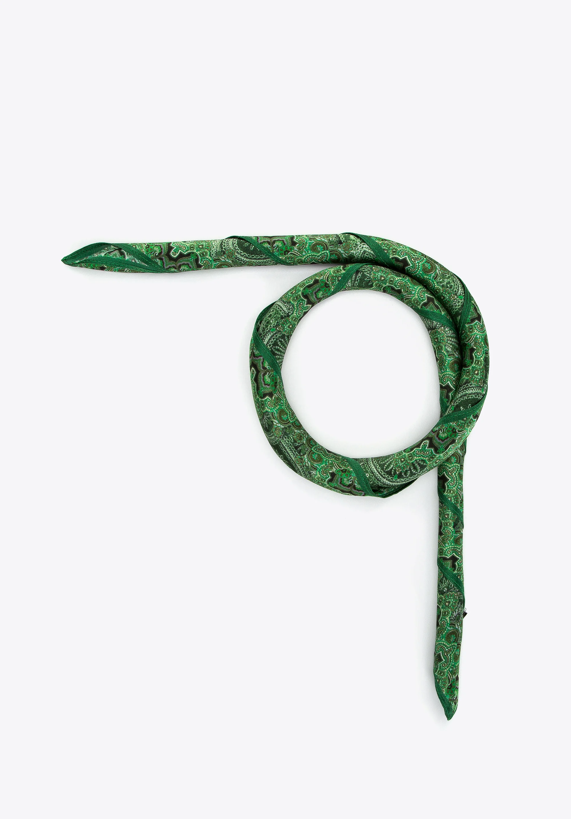 Damska chusta jedwabna we wzory duża