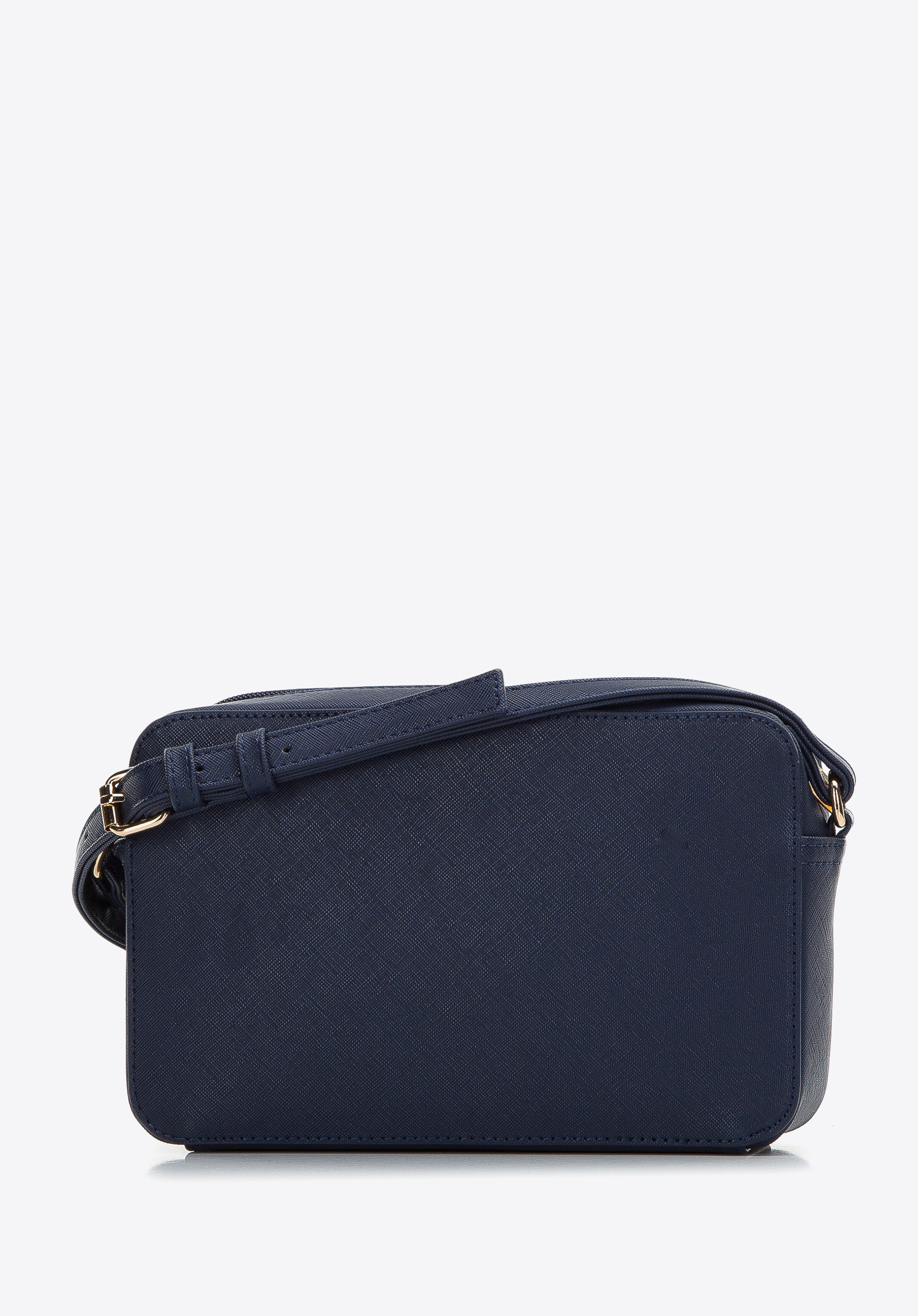 Damska listonoszka z ekoskóry saffiano pudełkowa