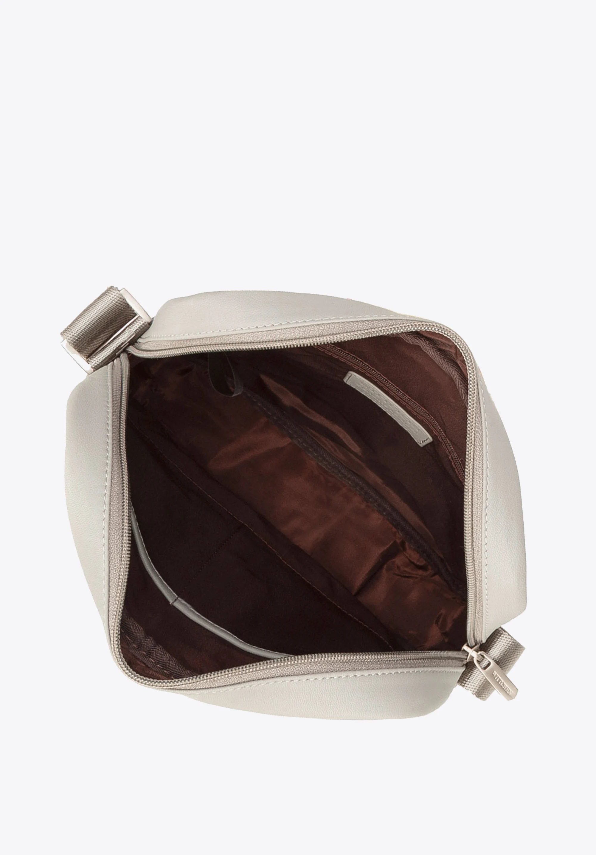 Męska listonoszka skórzana stębnowana średnia