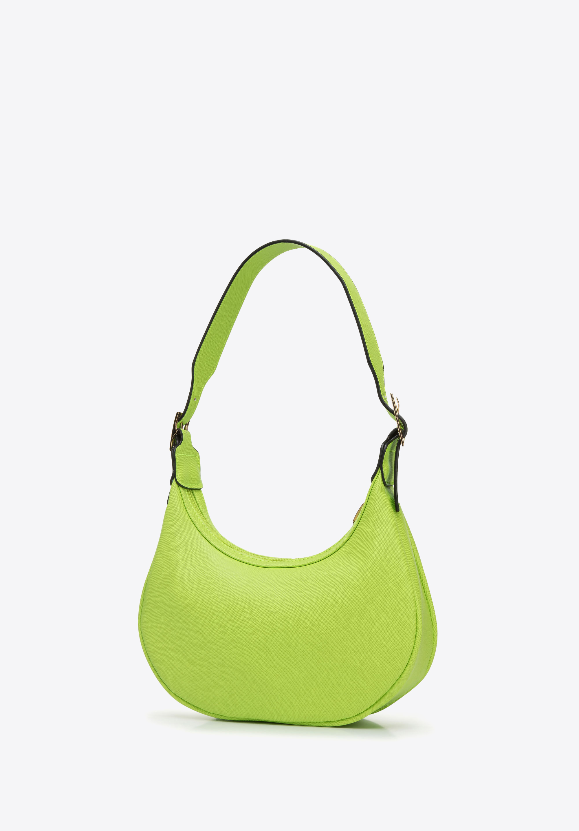 Torebka baguette z geometrycznymi klamrami