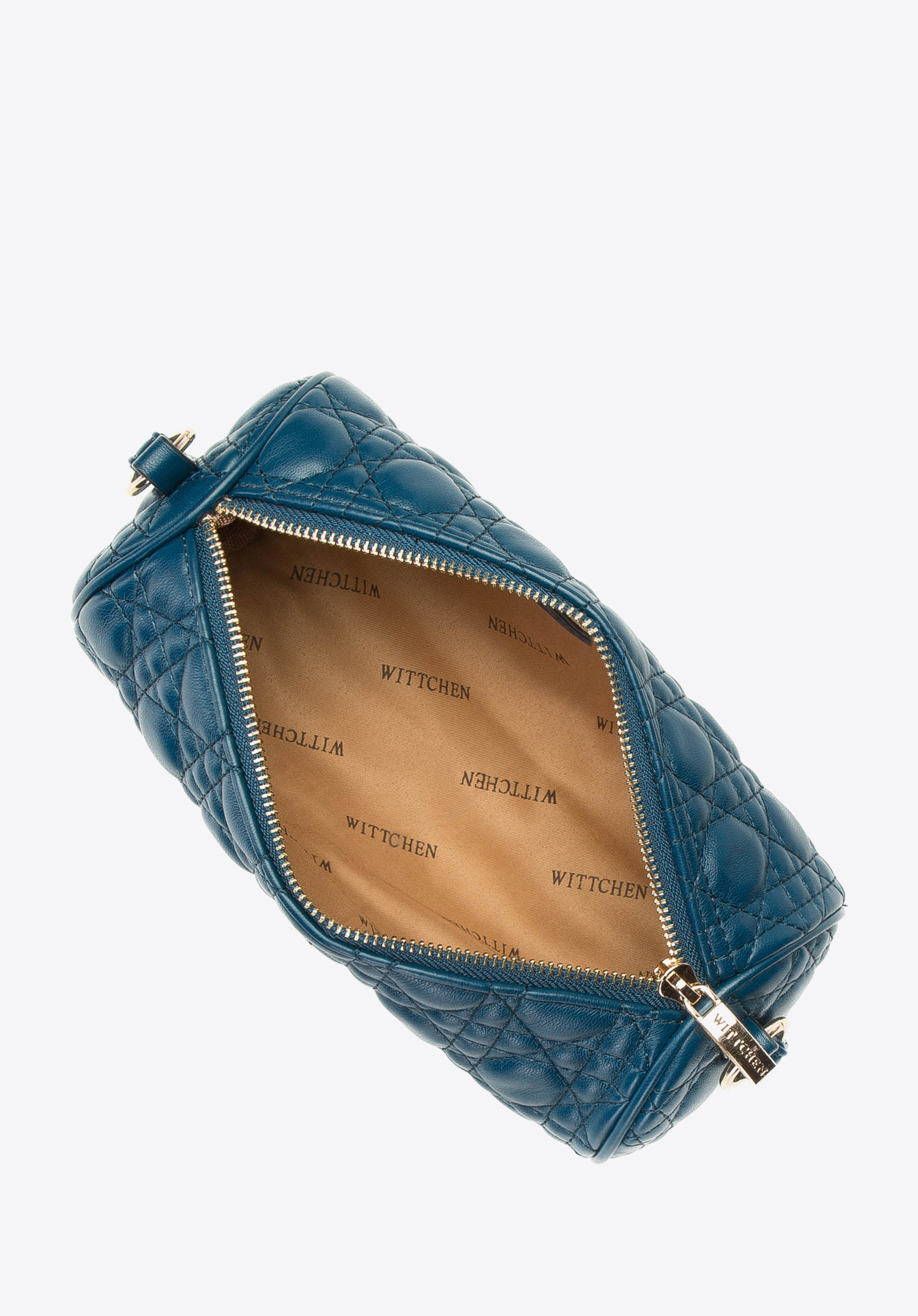 Torebka wieczorowa z geometrycznym pikowaniem