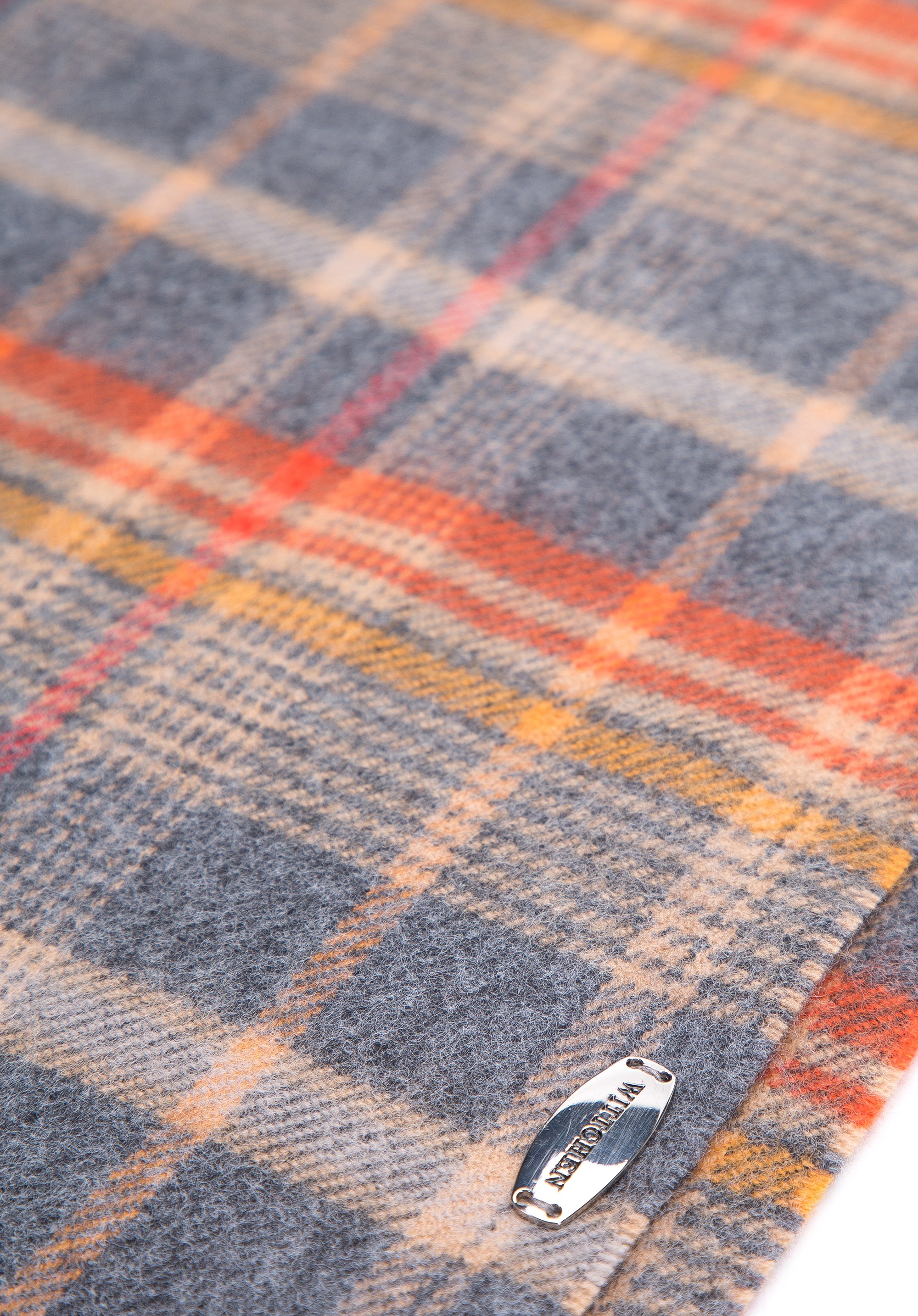 Męski szalik w kratę