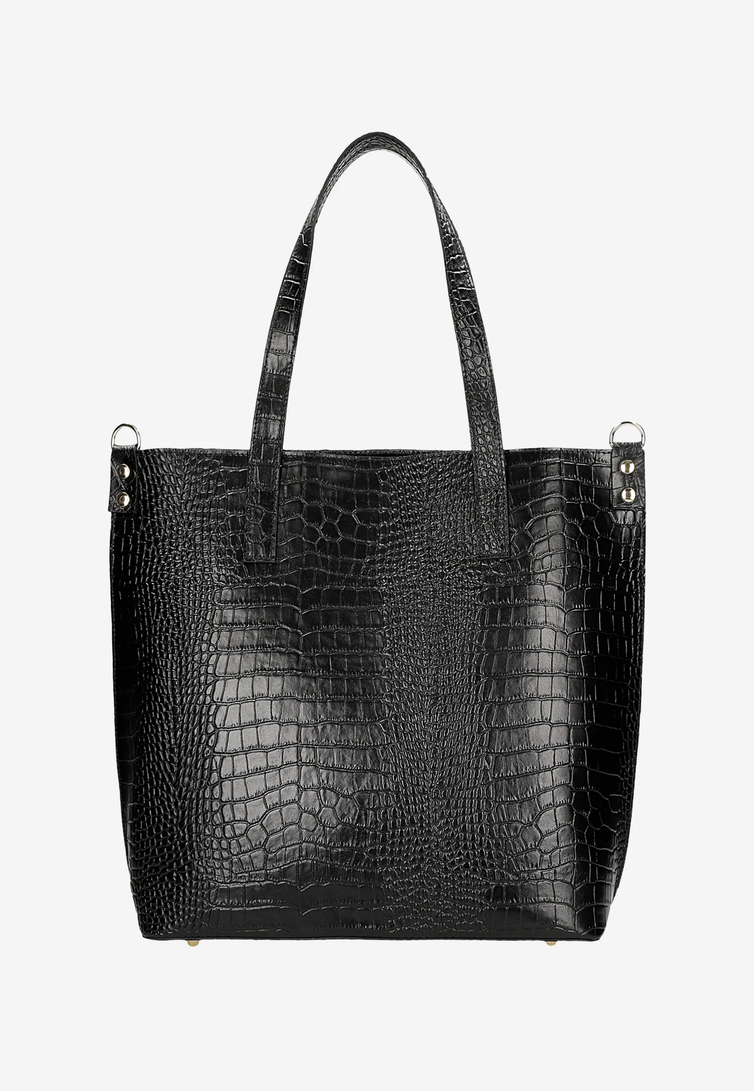 Torebka damska skórzana w kolorze ciemnobrązowym