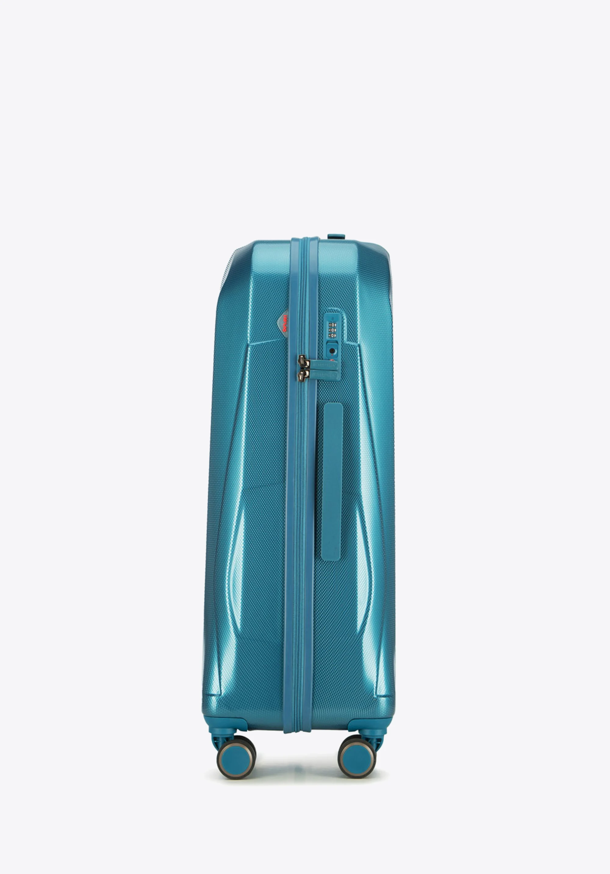 Walizka kabinowa z polikarbonu geometryczna