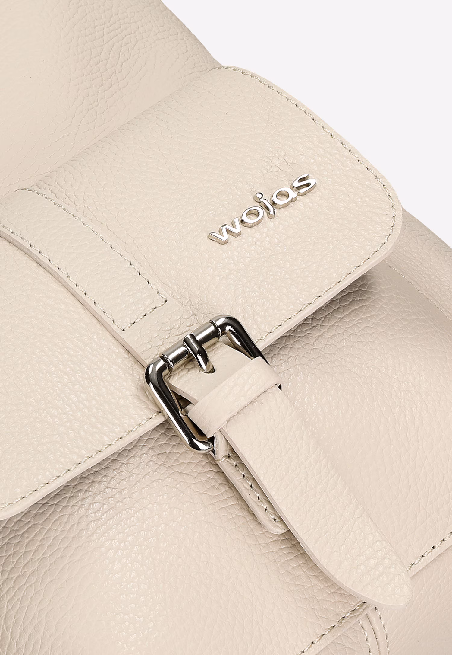 Beżowa skórzana torebka plecak 2w1