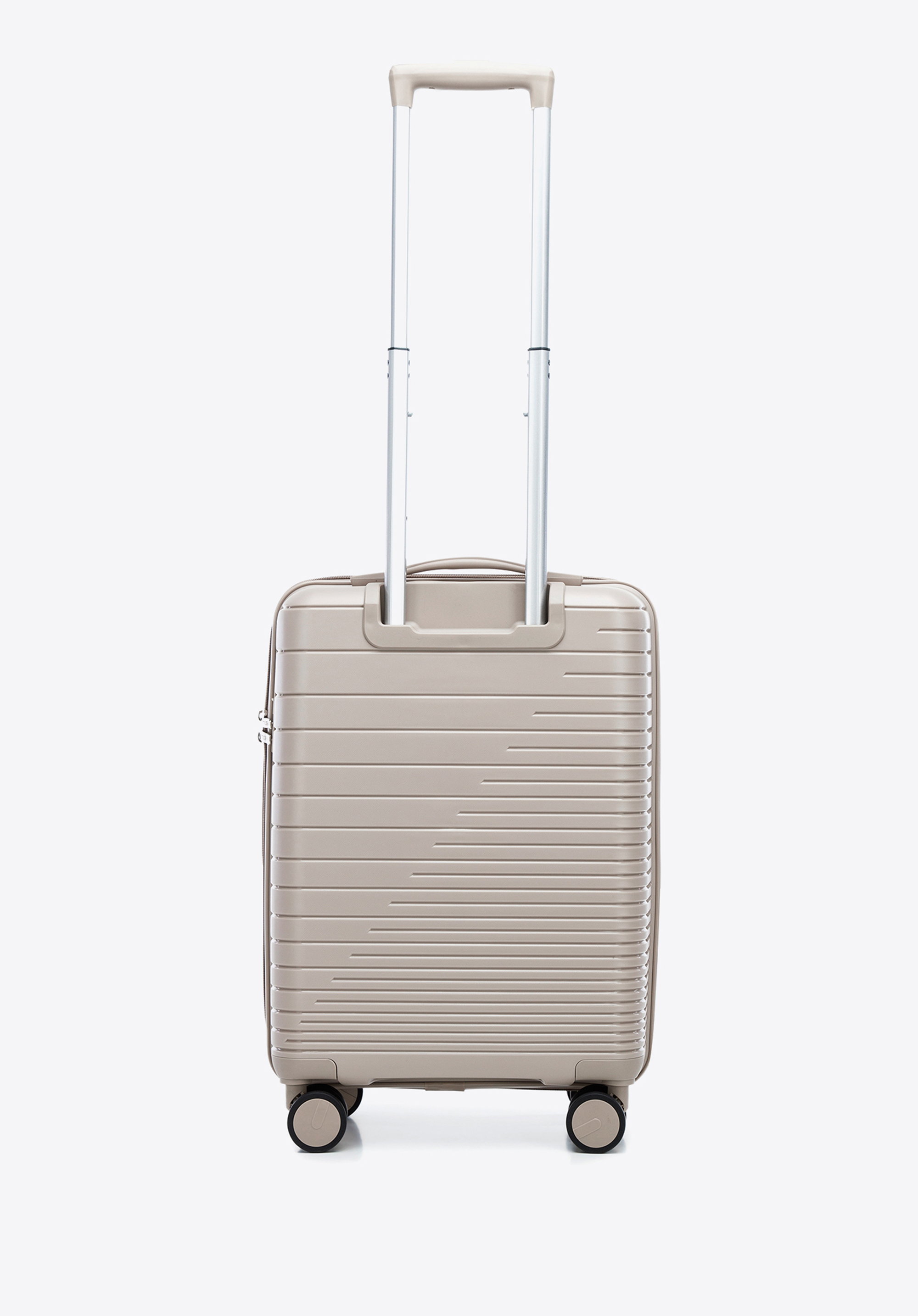 Walizka kabinowa z polipropylenu z błyszczącymi paskami