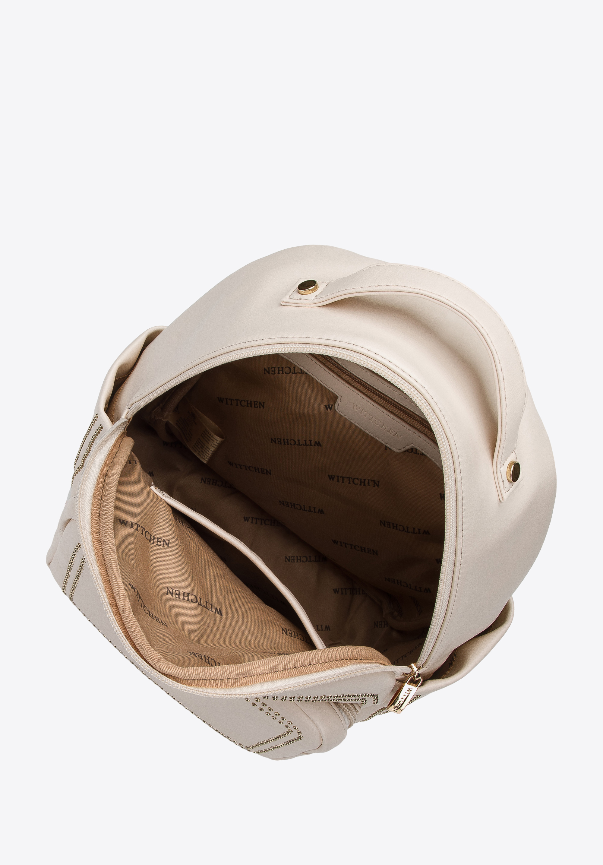 Damski plecak z ozdobnymi nitami