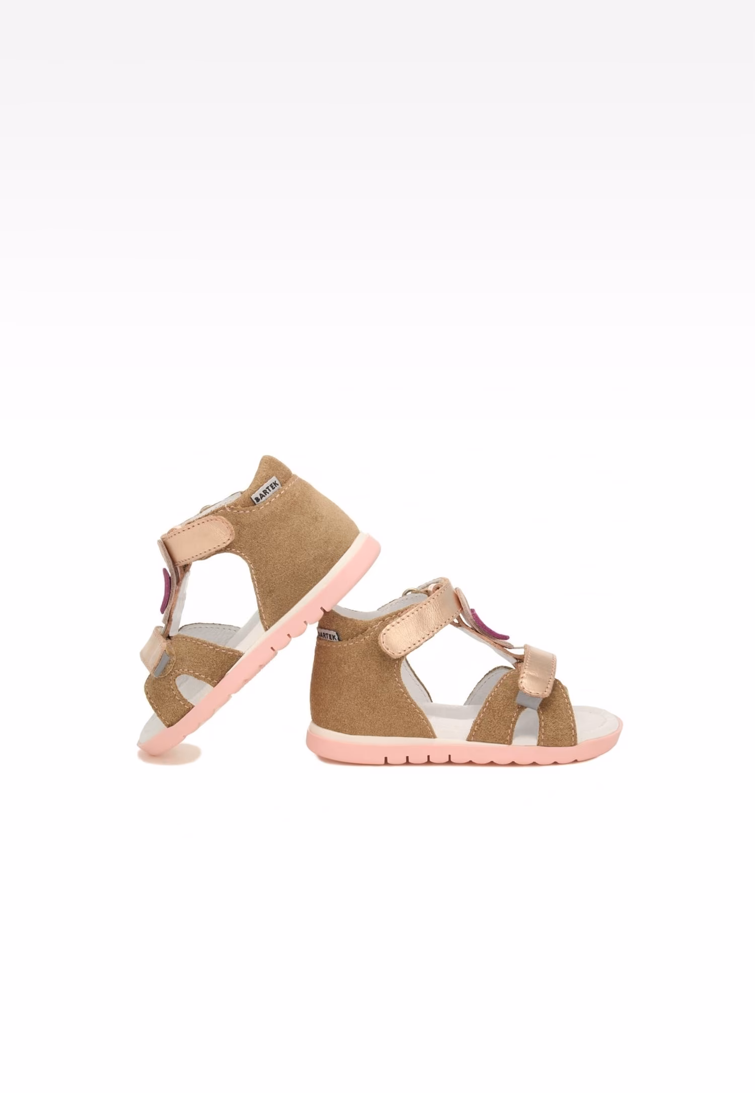 Sandały BARTEK 11414009, dla dziewcząt, szary