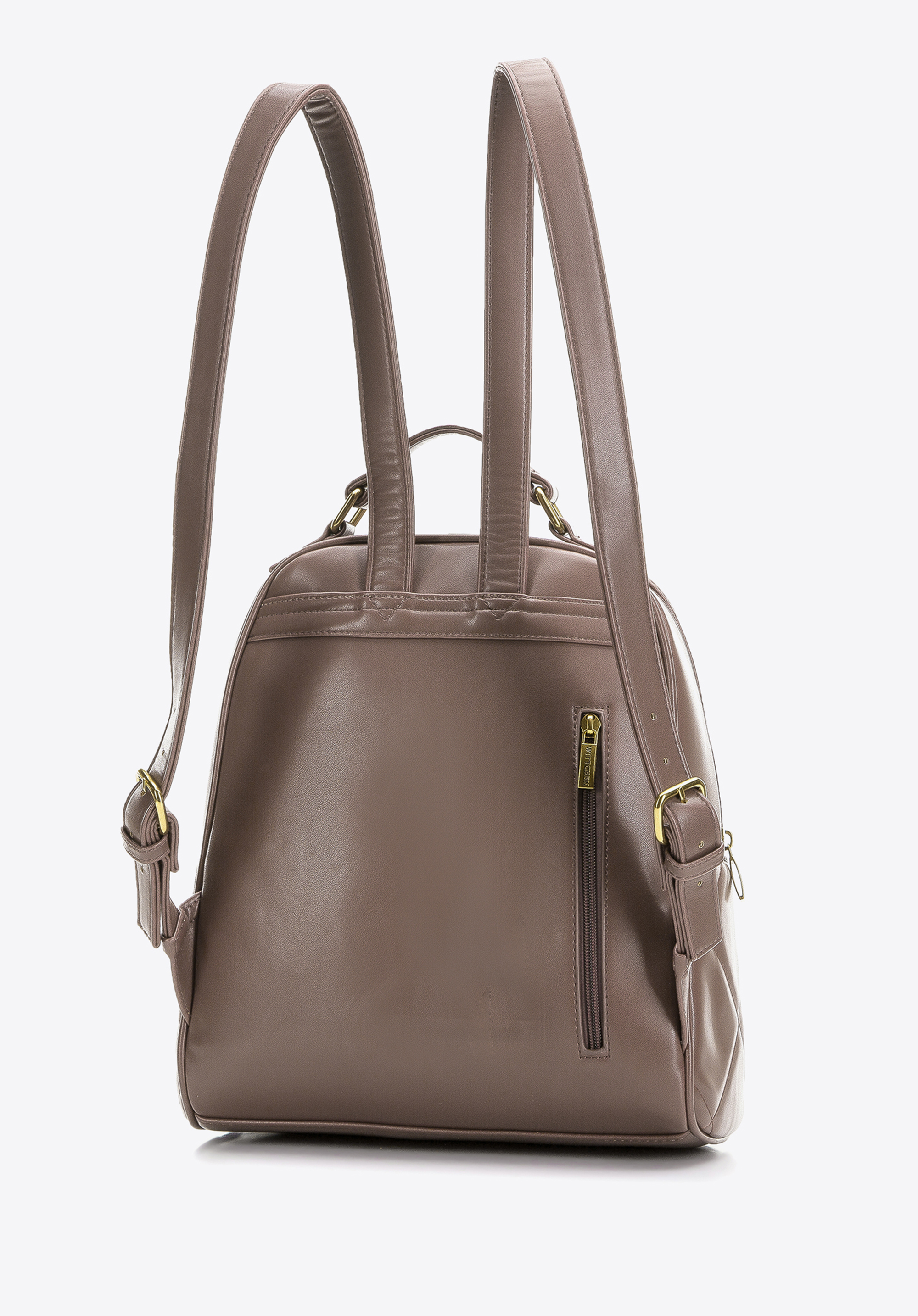 Damski plecak z geometrycznie pikowanym przodem