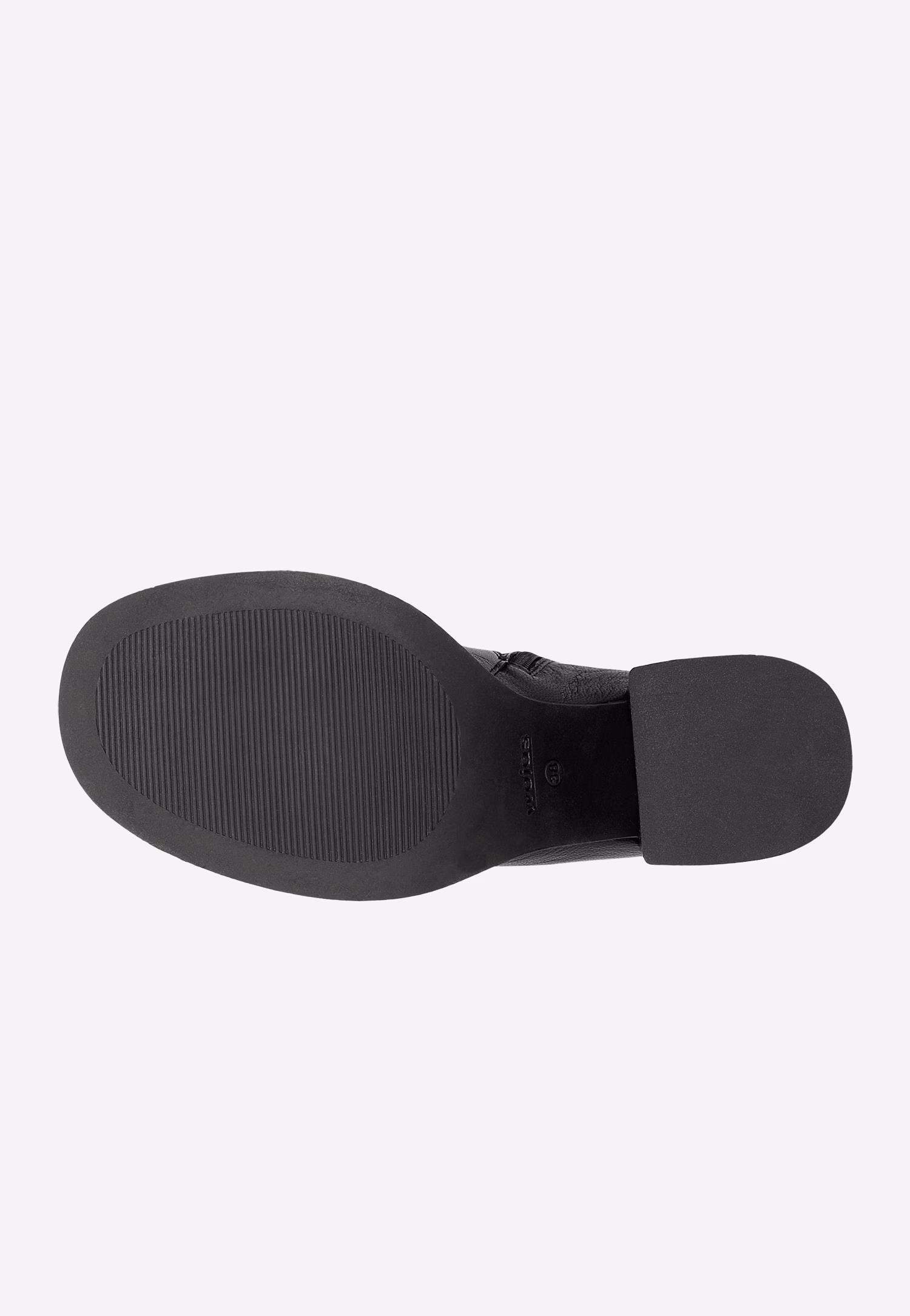 Czarne botki damskie z zamkiem na cholewce