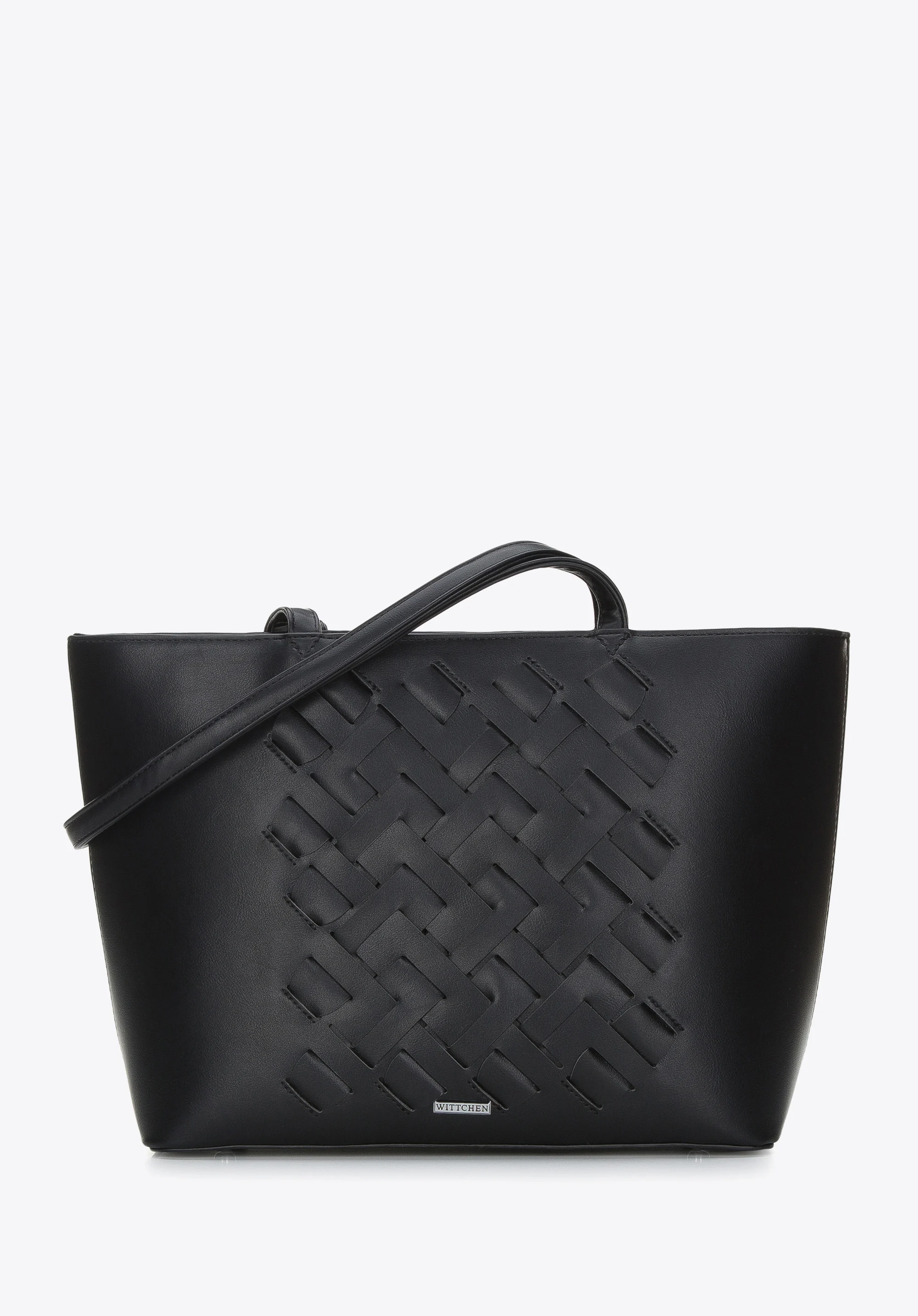 Torebka shopperka z plecionką